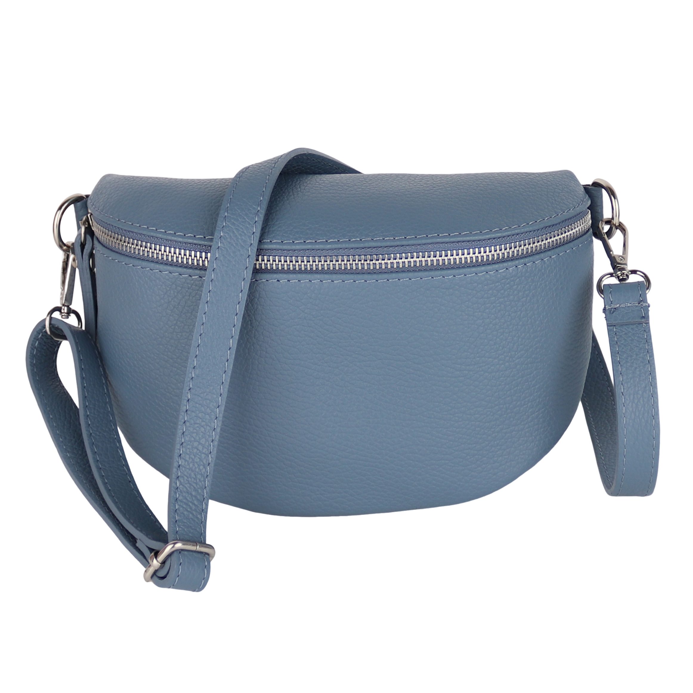 MIRROSI Bauchtasche Damen, Echtleder, Leder, Made in Italy, Umhängetasche, Brusttasche, (Schultertasche für jeden Anlass (1 Tasche & 1 Gurt), 3 Größen auswählbar), Crossbody Bag, Damen Taschen verstellbaren Schulterriemen