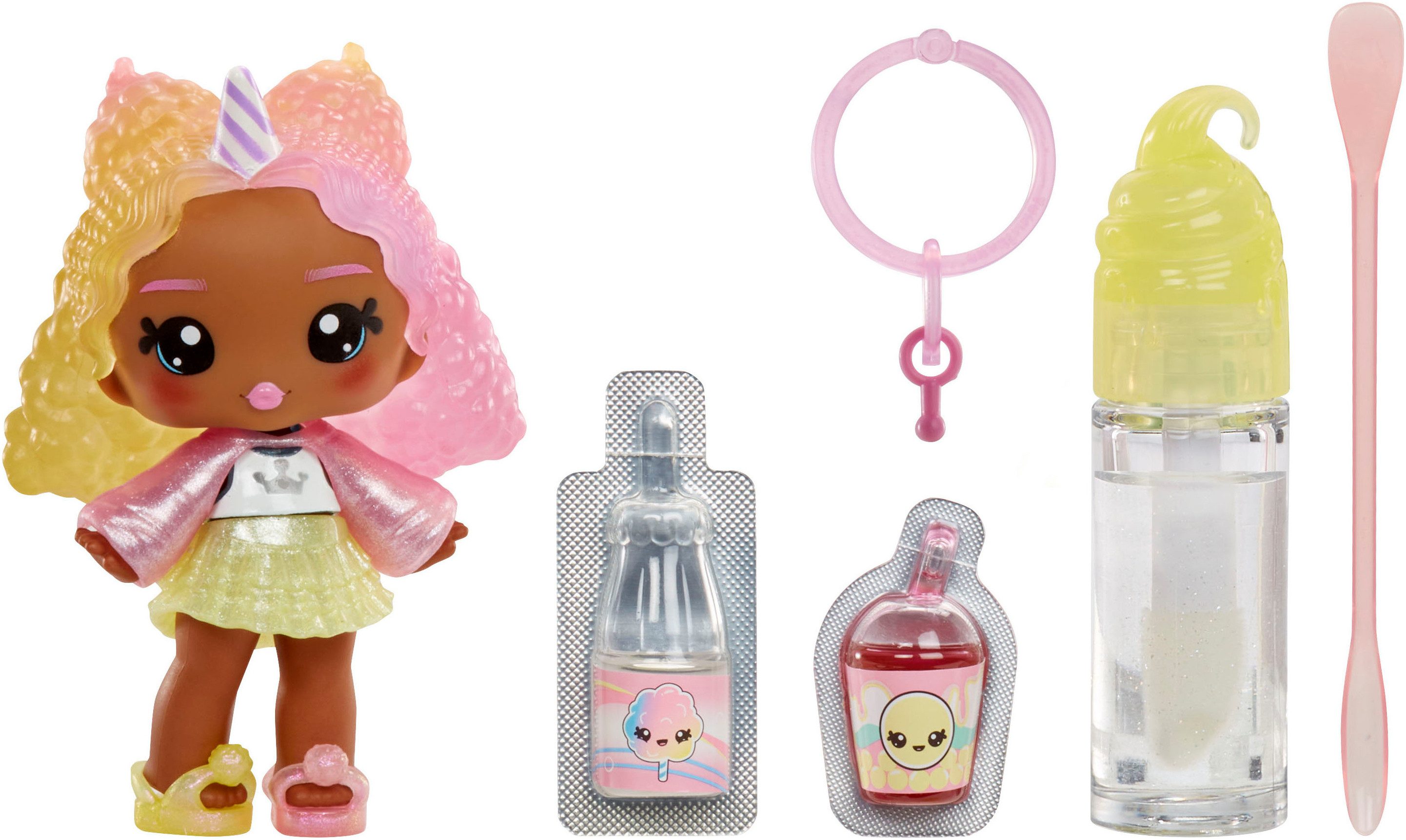 YUMMILAND Minipuppe Yummiland Lip Gloss Doll Series 2- Cotton Candy (Nia Candy Fluff)