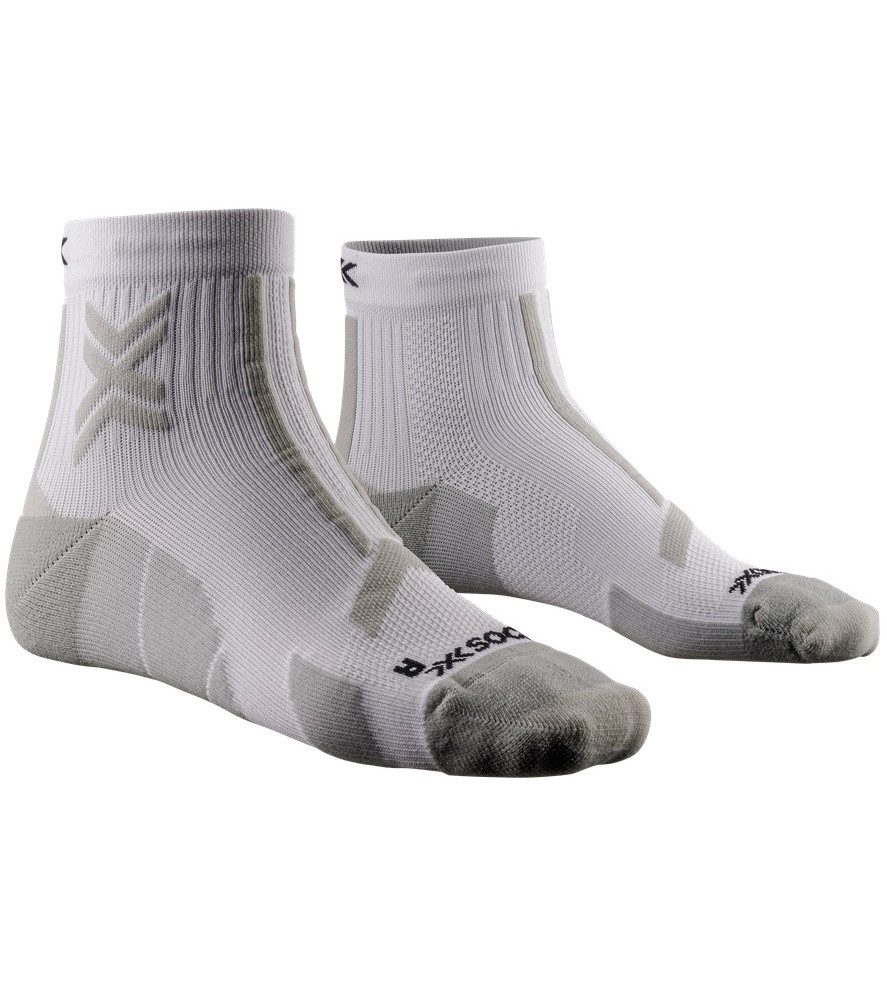 X-Socks Laufsocken Trailrun Discover Ankle (für Traillaufe) weiss/grau Herren - 1 Paar