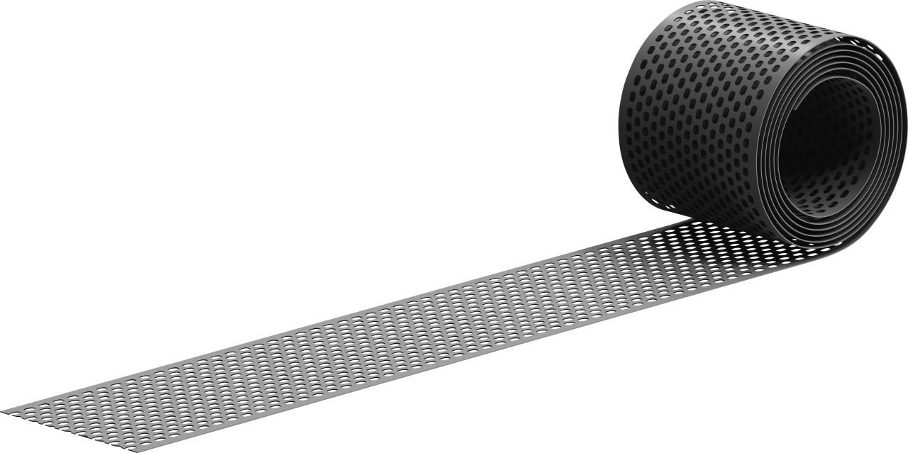 Sarei Haus- und Gartentechnik Dachdurchführung Sarei Vogelschutz- und Lüftungsgitter 5 m x 100 mm, PVC