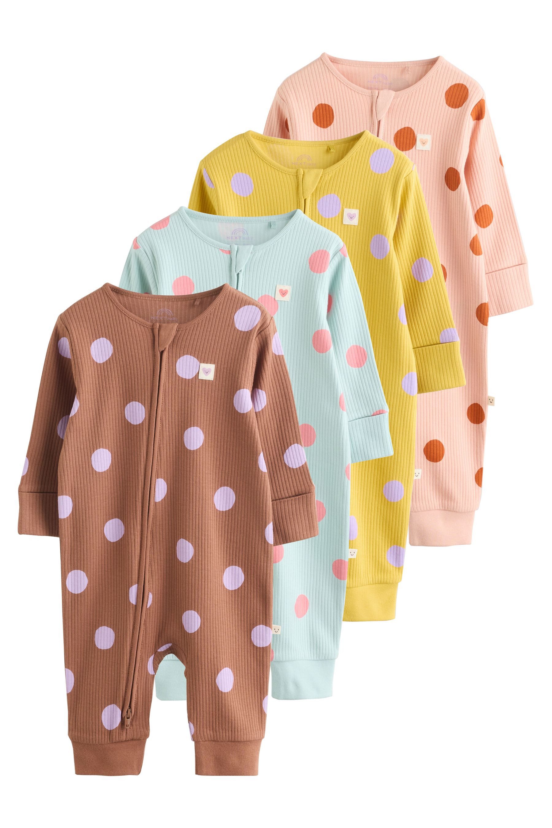 Next Schlafoverall Babyschlafanzüge, 4er-Pack (4-tlg)