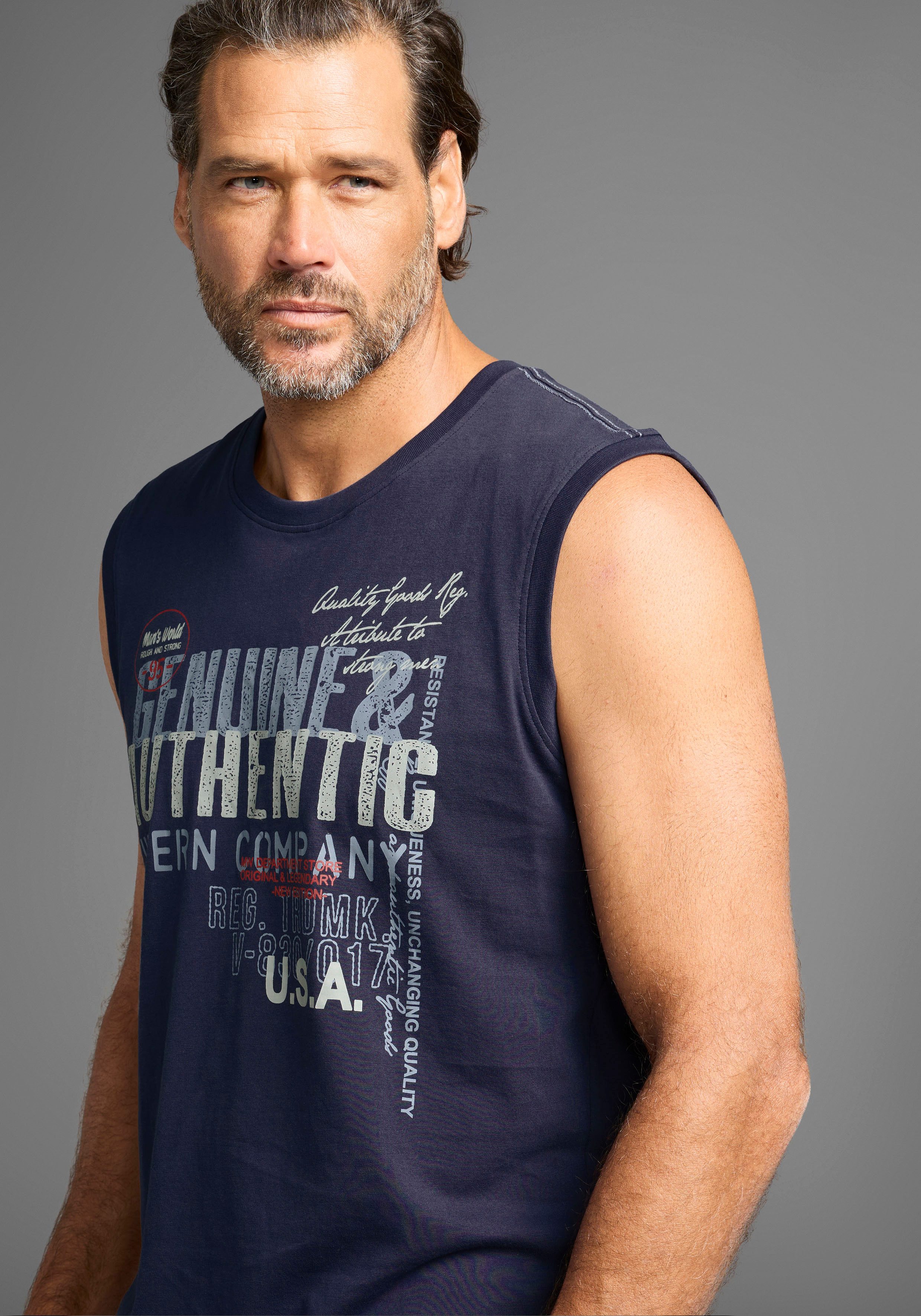 Man's World Muscleshirt ohne Ärmel, bedruckt, günstig online kaufen