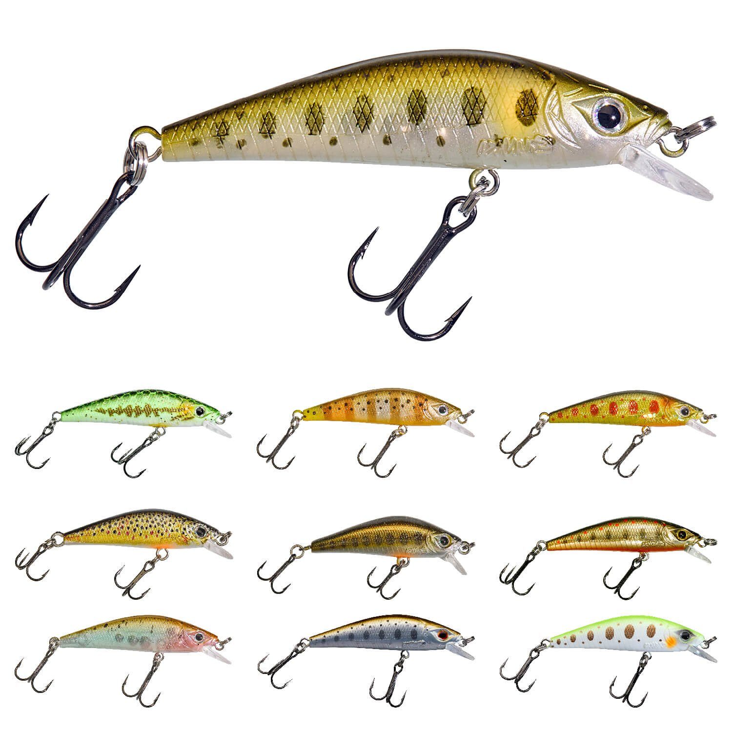 Gunki Fishing Gamera Wobbler, 50HW Copper Trout Kunstköder Gunki (1-St)