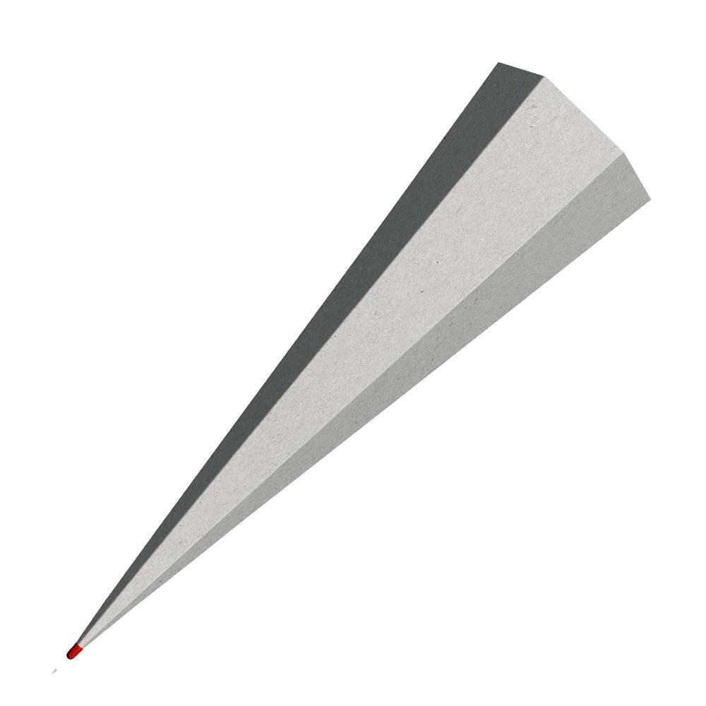 Roth Schultüte Rohling, 85 cm, eckig, ohne Verschluss, Zuckertüte zum Basteln