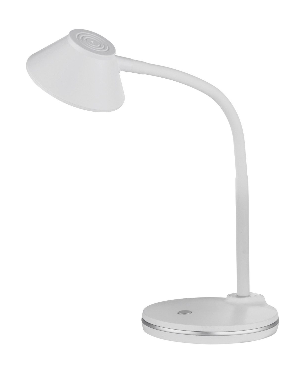 Reality Leuchten LED Schreibtischlampe BERRY, H 33 cm, Weiß, Kunststoff, 1-flammig, LED fest integriert, Extra-Warmweiß, mit Flexarm