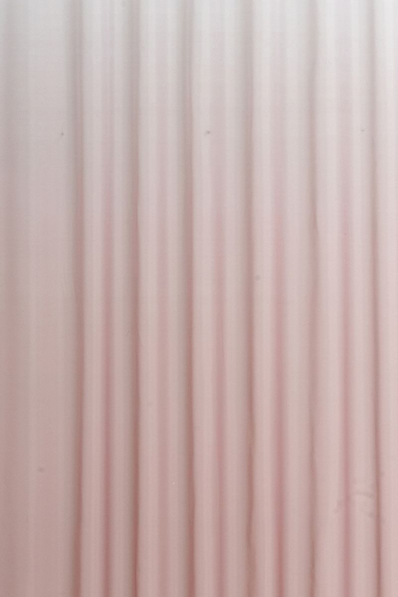 ELBERSDRUCKE Vorhang Gardine Mila transparent Farbverlauf weiß peach 140cmx255cm, Smokband, leicht perforiert, Kunstfaser