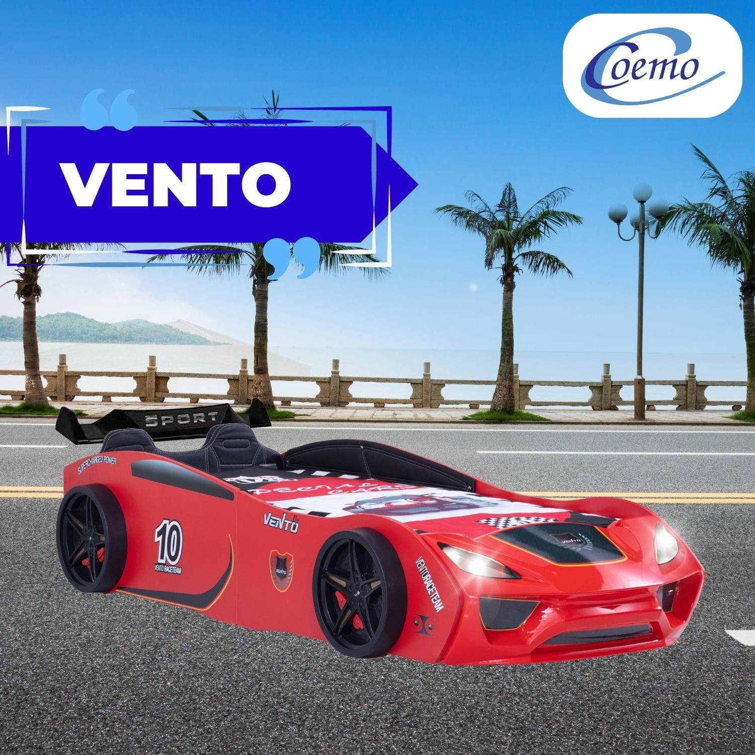 Coemo Autobett VENTO SPORT (Komplett-Set Bett günstig online kaufen