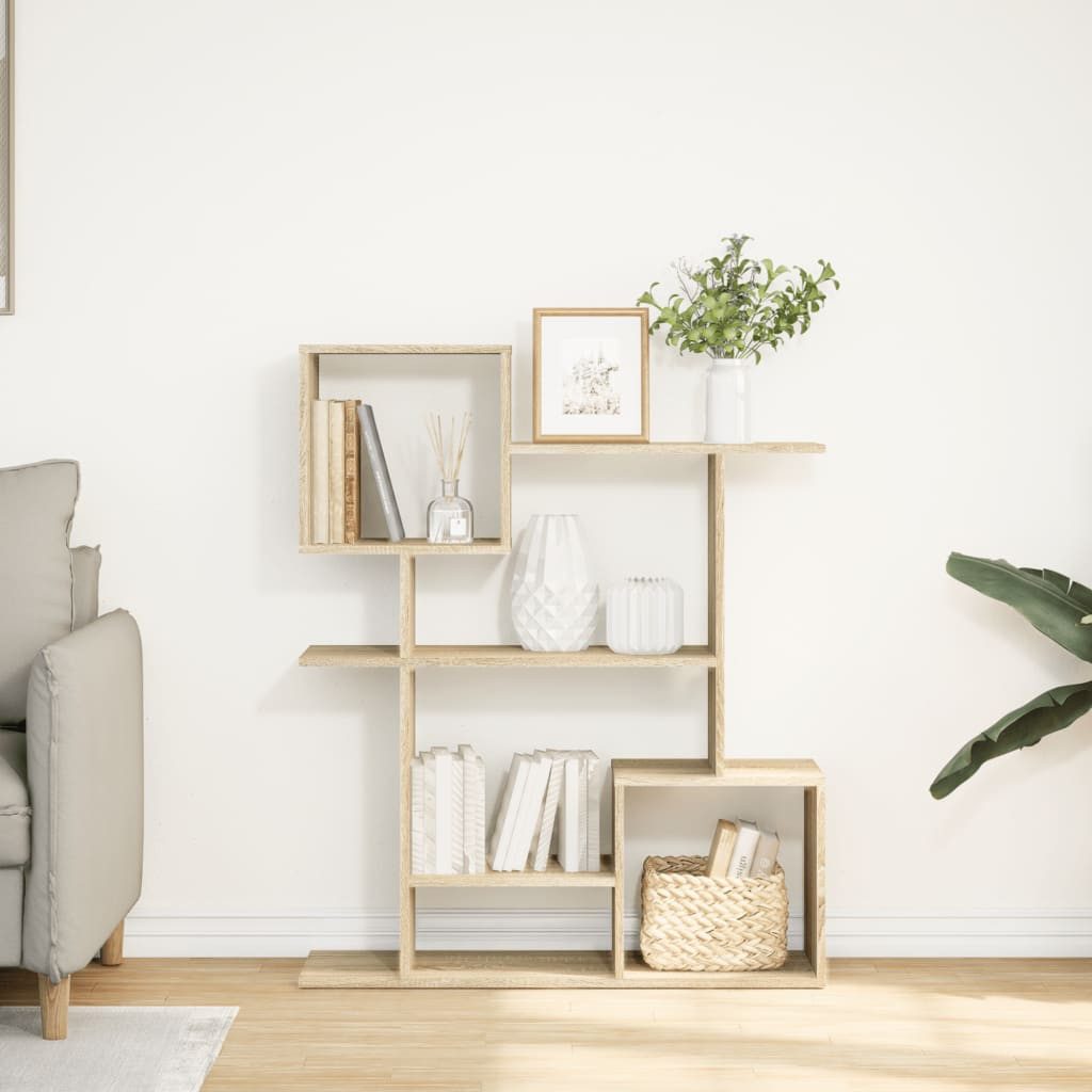 vidaXL Bücherregal Raumteiler-Bücherregal Sonoma-Eiche 92x29x112 cm günstig online kaufen