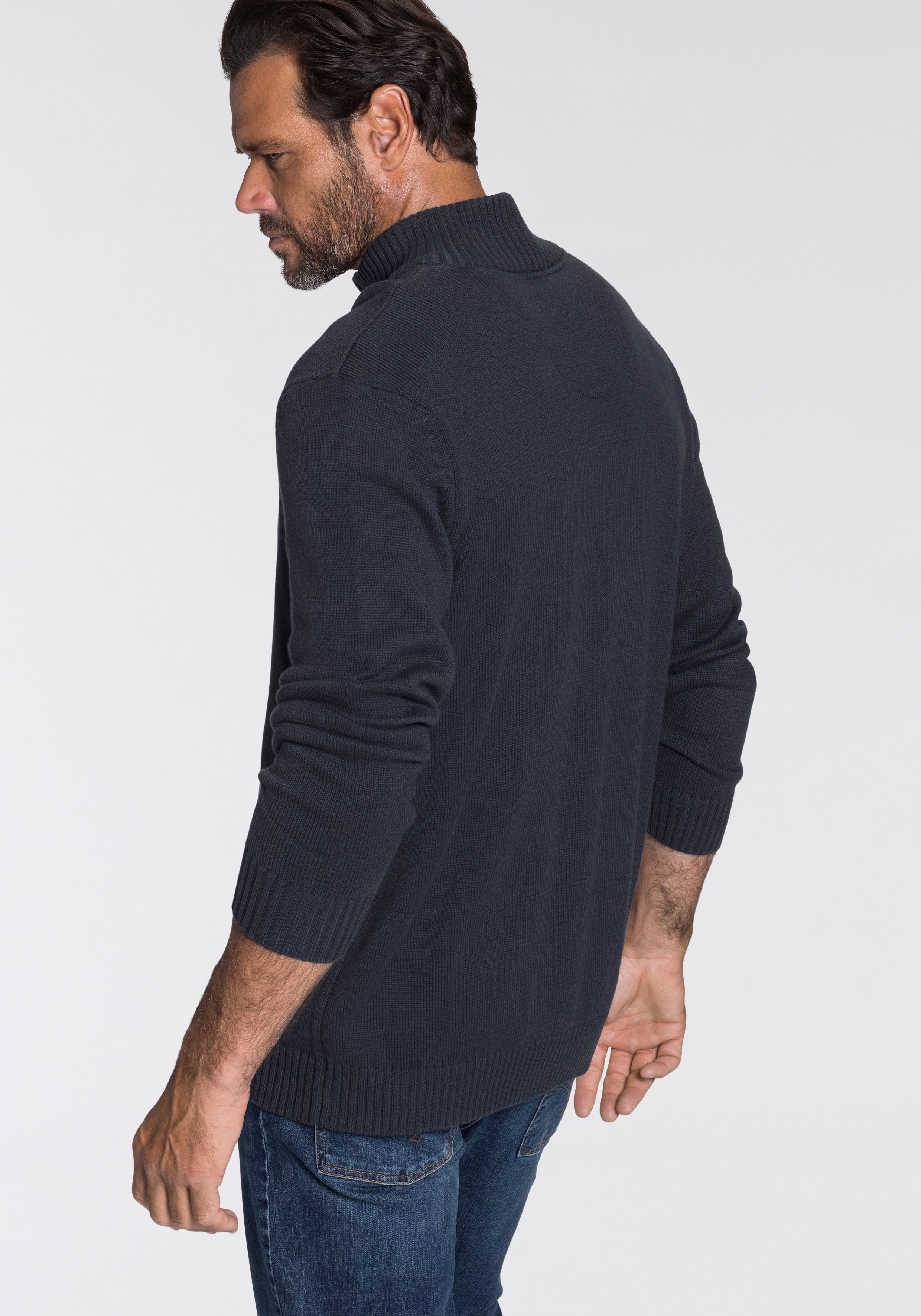 Man's World Troyer Bis Größe 5XL mit Reißverschluss am Kragen