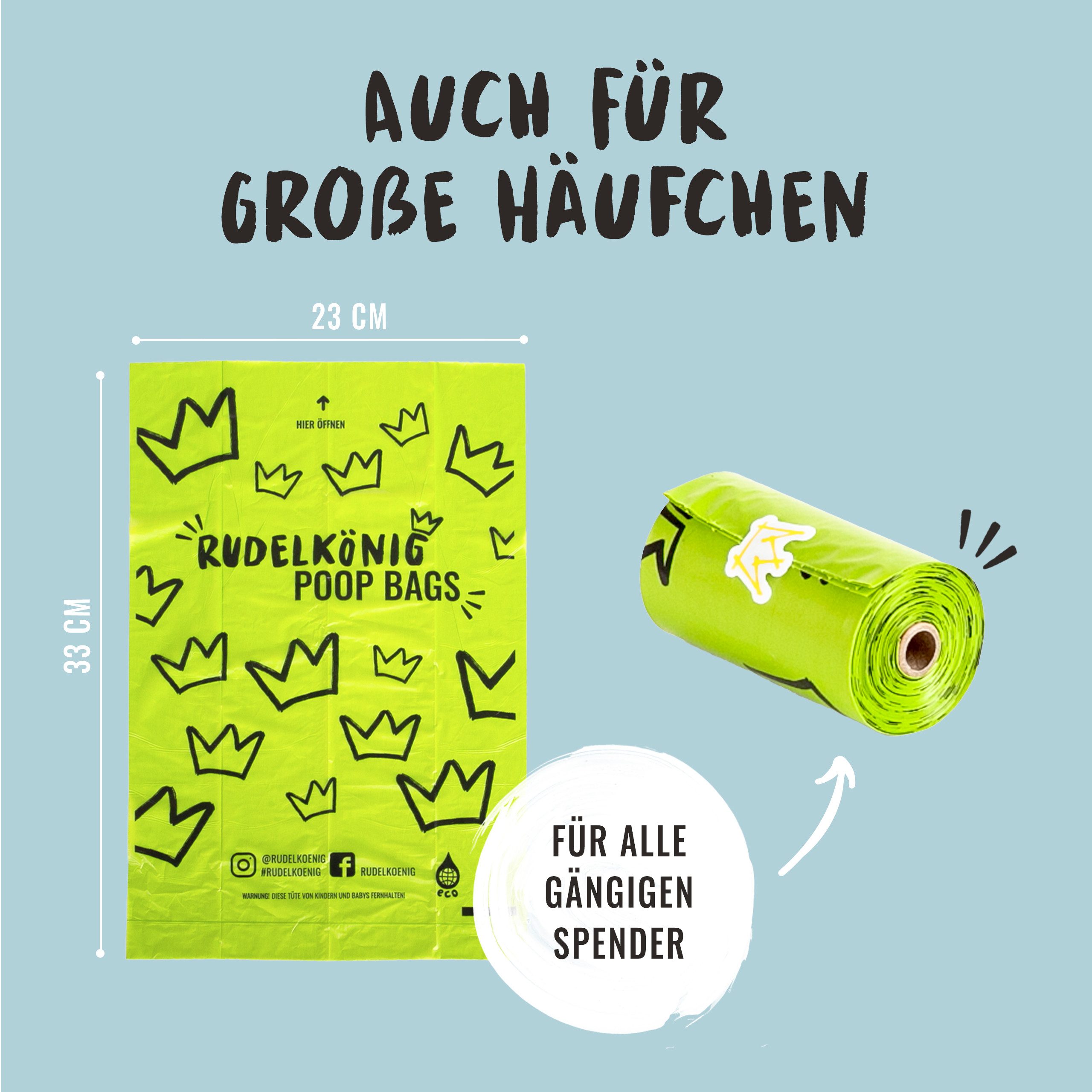 Rudelkönig Hundekotbeutel 300 Kotbeutel für Hunde günstig online kaufen