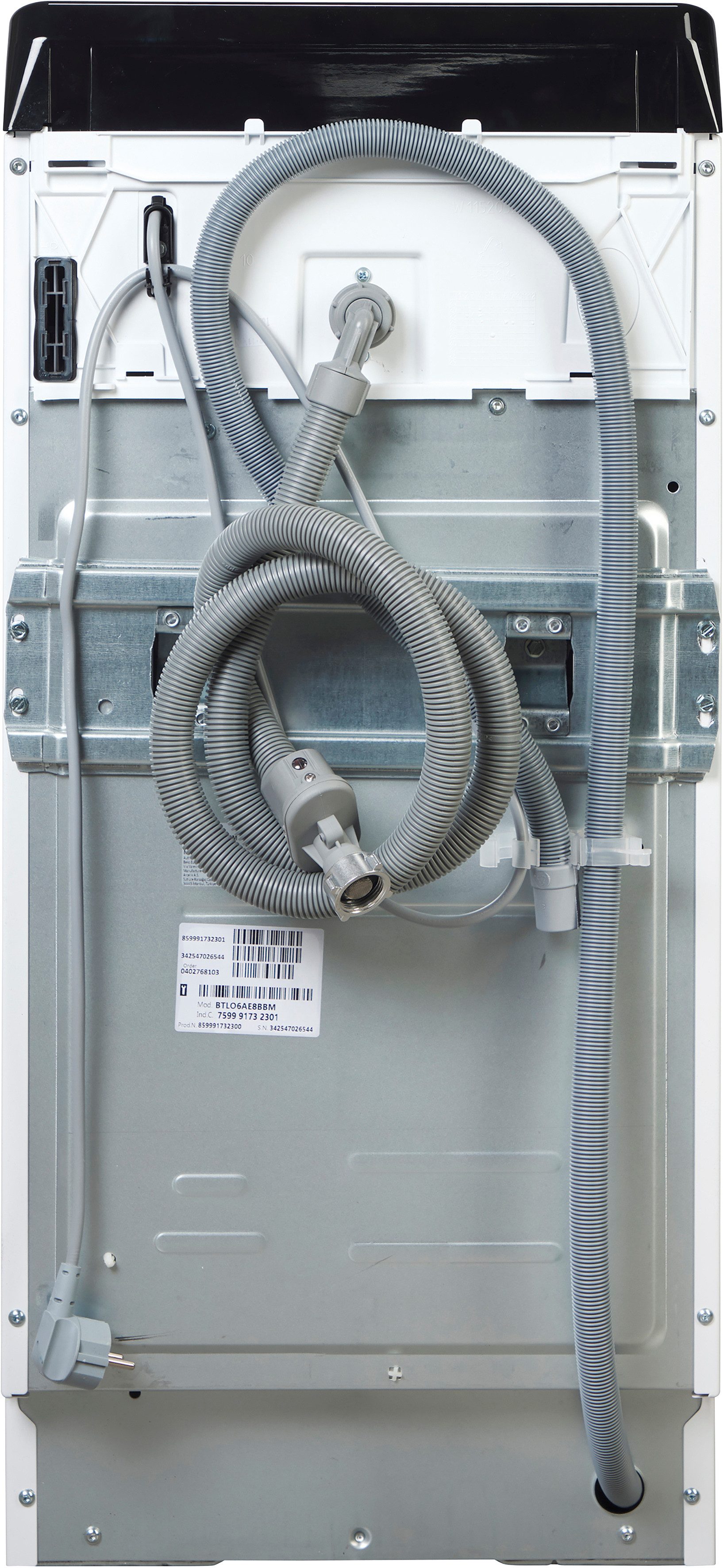 BEKO Waschmaschine Toplader BTLO6AE8BBM, 6 kg, 1200 U/min, Hygiene+ & Knitterschutz – allergikergeeignet, knitterfrei