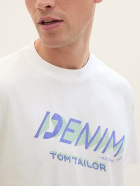 TOM TAILOR Denim T-Shirt T-Shirt mit Logo Print