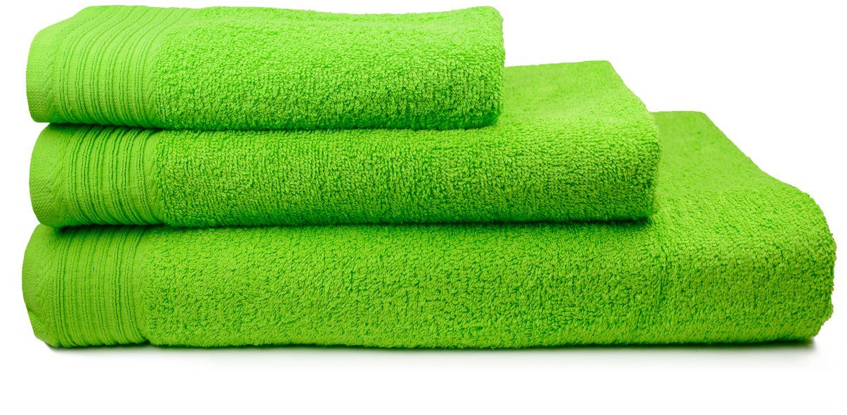 mit bestickt oder Gästehandtuch Oma Bestickung Handtuch hellgrün Badetuch, Duschtuch hochwertige mit oder Schnoschi Opa Handtuch Oma Opa