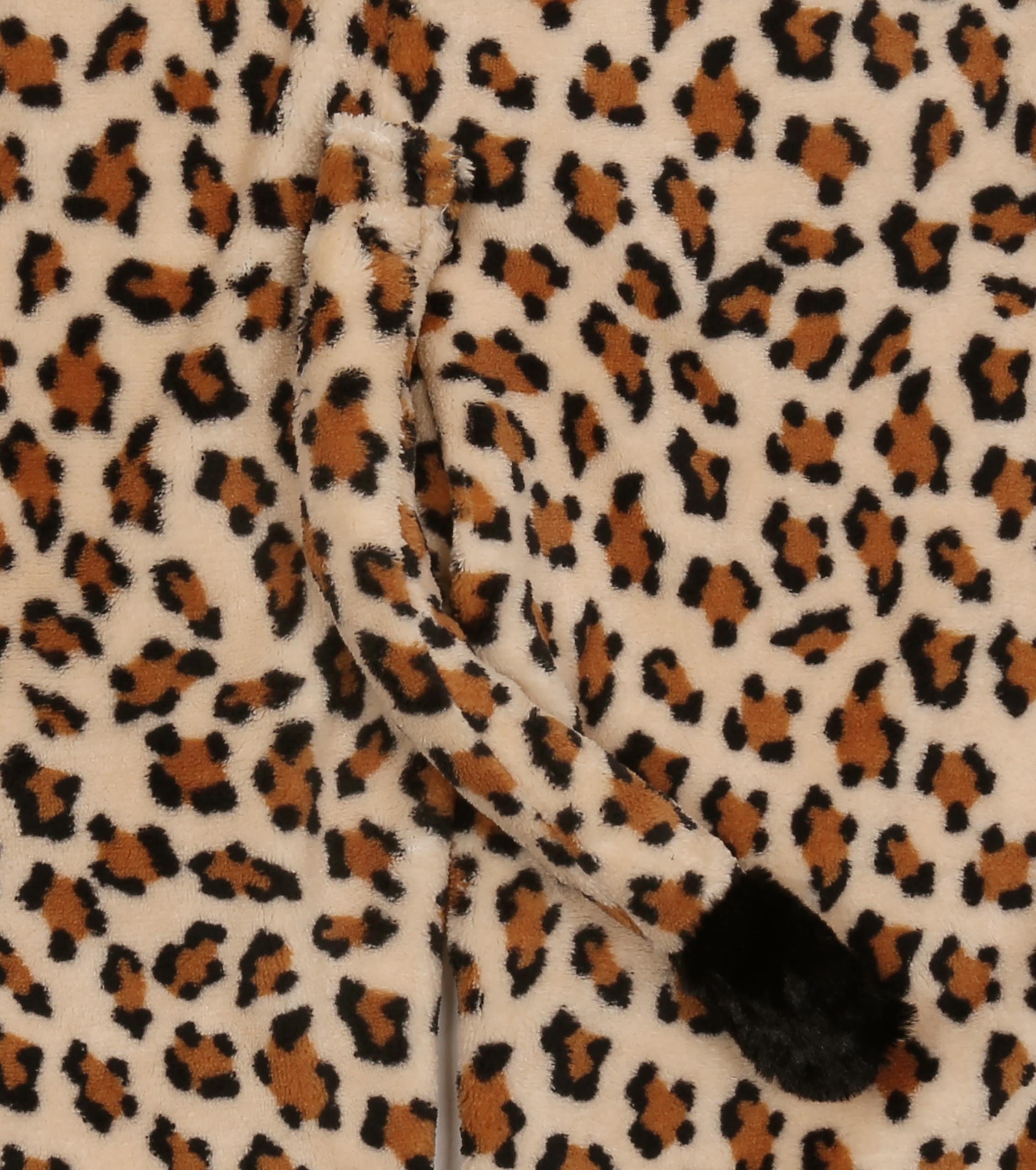 Sarcia.eu Schlafanzug Panther Fleece-Schlafanzug, Einteiler Jahre 5-6 Kapuze mit
