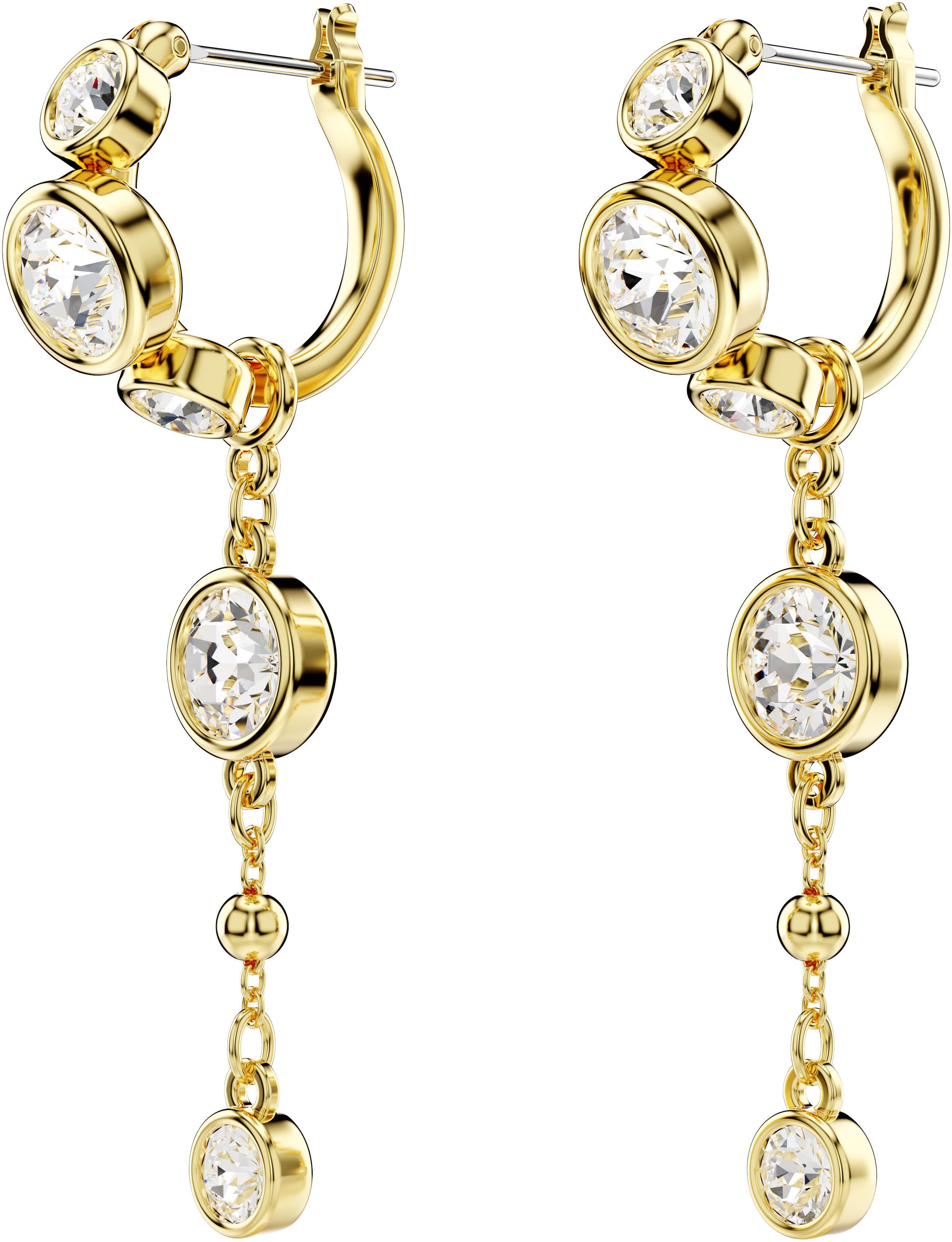 Swarovski Paar Creolen Schmuck Geschenk Imber Drop-Ohrhänger, mit Swarovski® Kristall - Einhänger abnehmbar – Bild 3 von 4