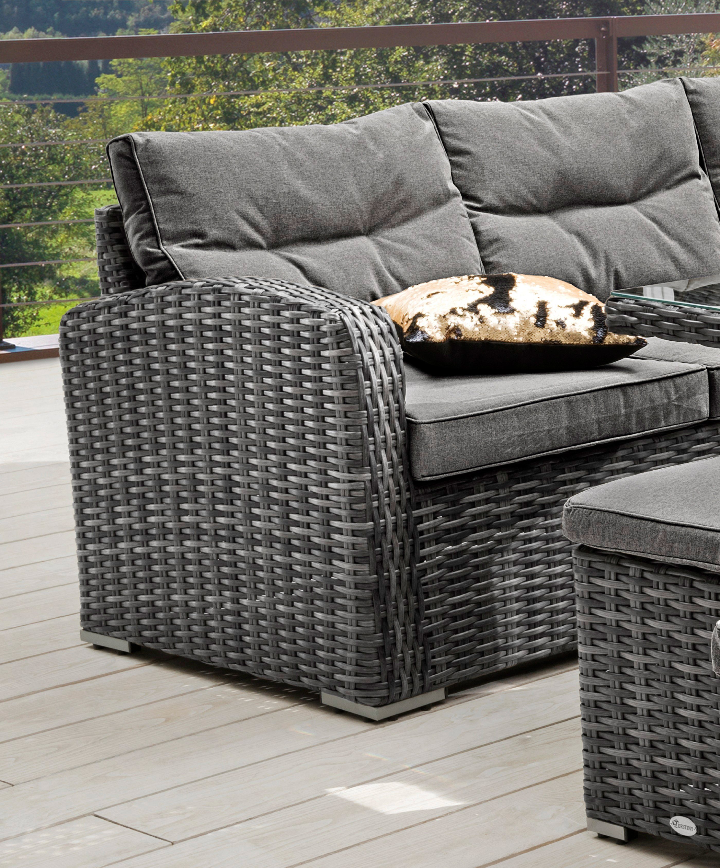 Destiny Gartenlounge-Set SANTA PONSA, (20-tlg., 2x Schenkel, 2x Hocker, 1x günstig online kaufen