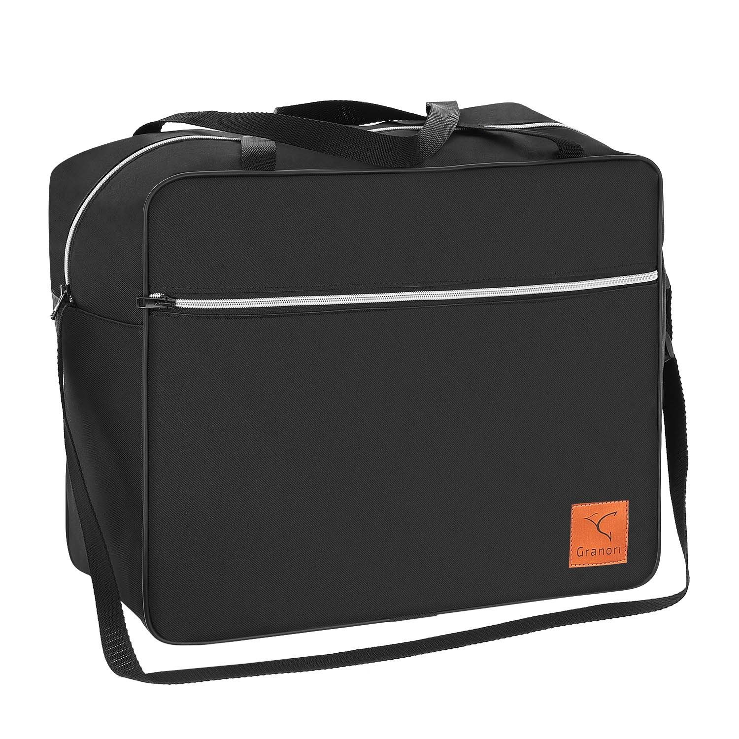 Granori Reisetasche 45x36x20 cm als Flugzeug Handgepäck für easyJet (für bis zu 15 kg Tragelast), leicht, strapazierfähig und wasserabweisend