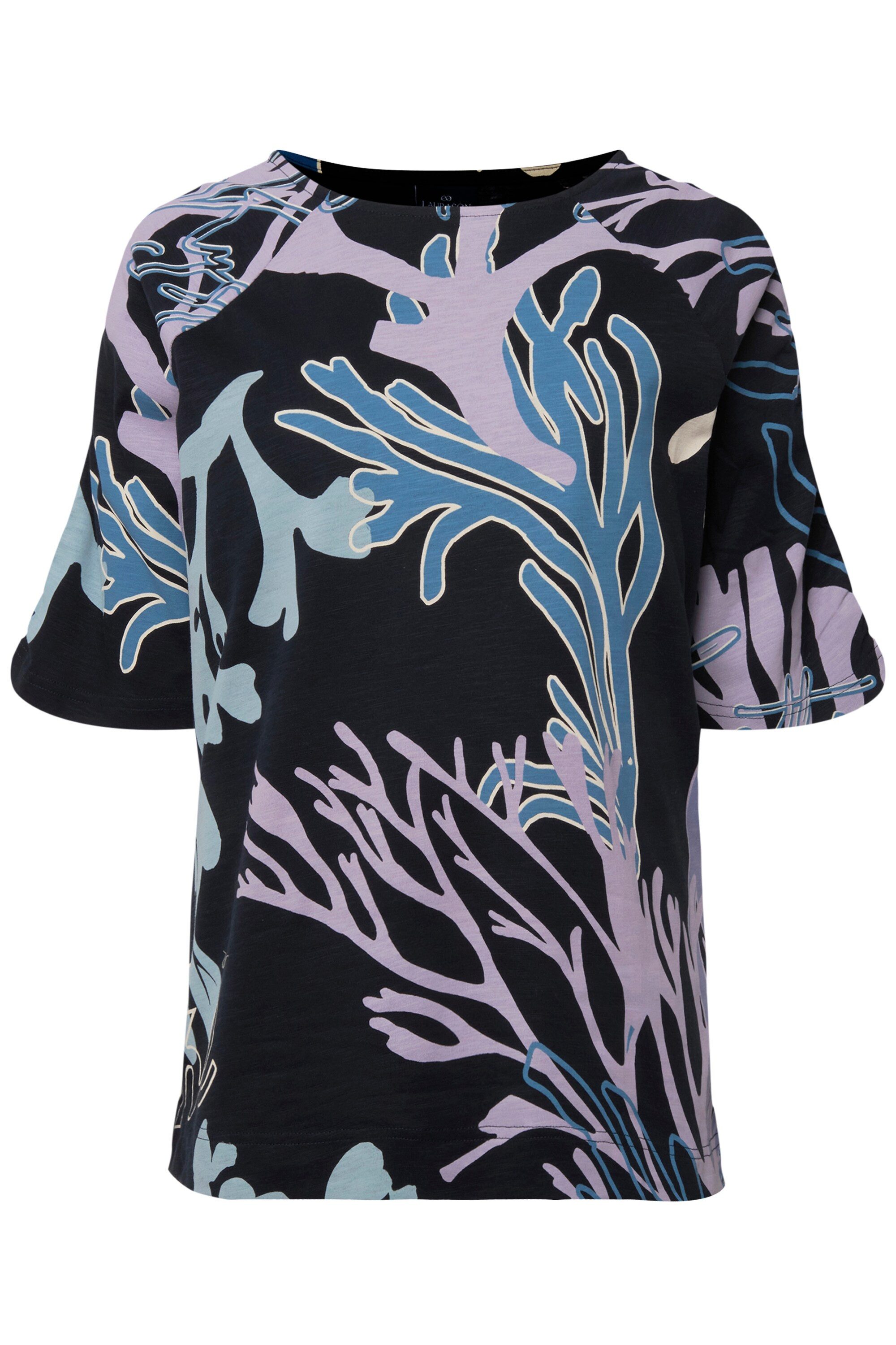 Laurasøn T-Shirt T-Shirt Korallen-Print Rundhals günstig online kaufen