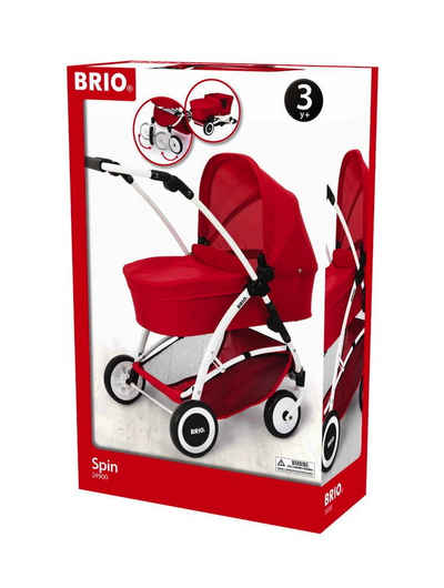 BRIO® Puppenwagen Spielzeug Rollenspiel Puppenwagen Spin rot mit Schwenkräder 63900000