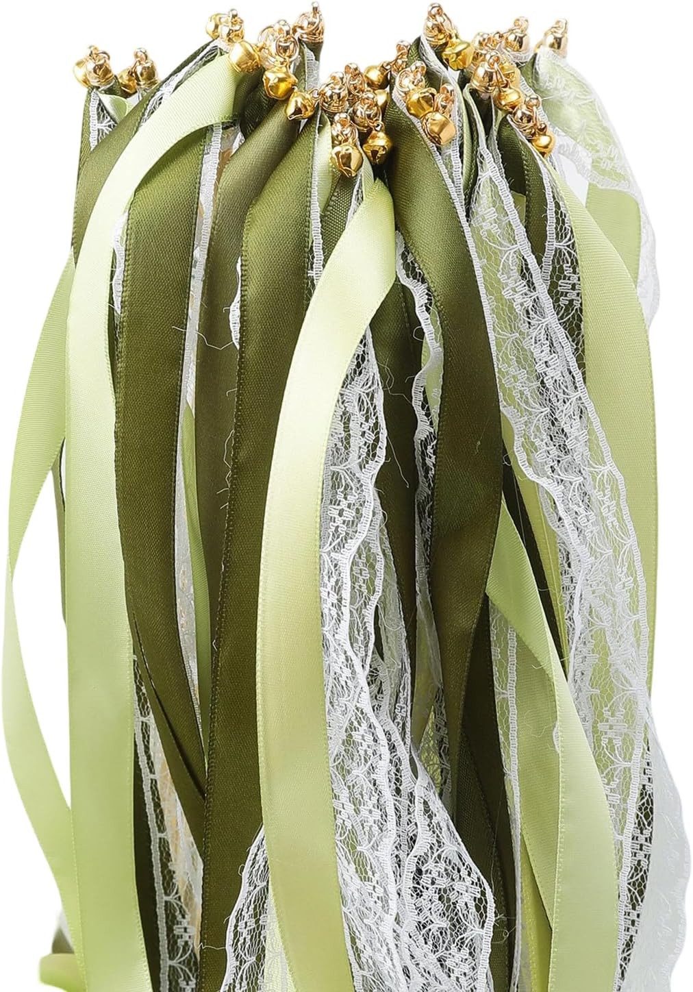 Coonoor Dekoobjekt 10/30 Stück Hochzeits Party Satin Feenstab mit Glocken, Band, Spitze (10 St., Geeignet für Hochzeiten, Partys), Geeignet für Hochzeiten, Partys und andere besondere Anlässe