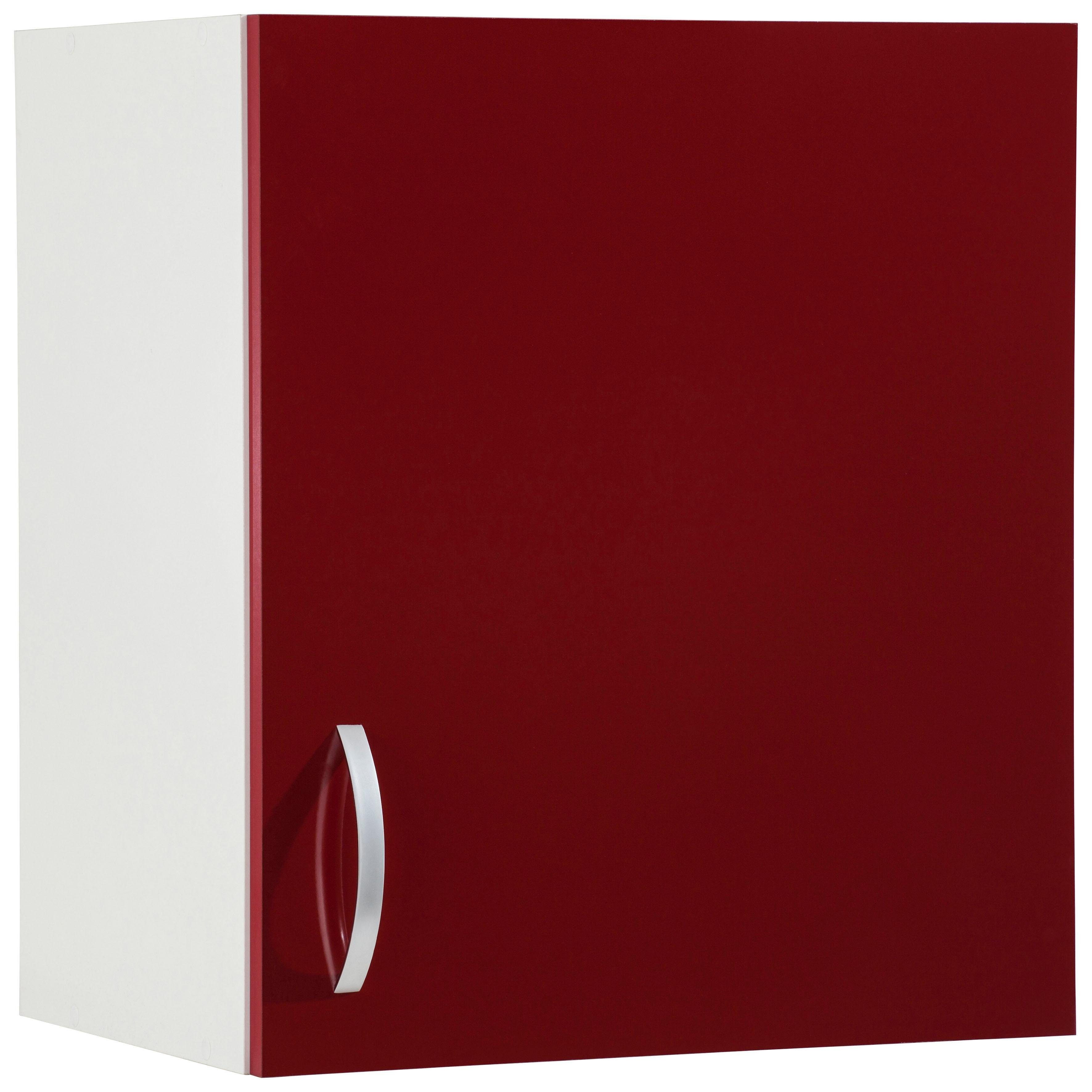 wiho Küchen Hängeschrank Flexi Breite 50 cm Rot Glanz