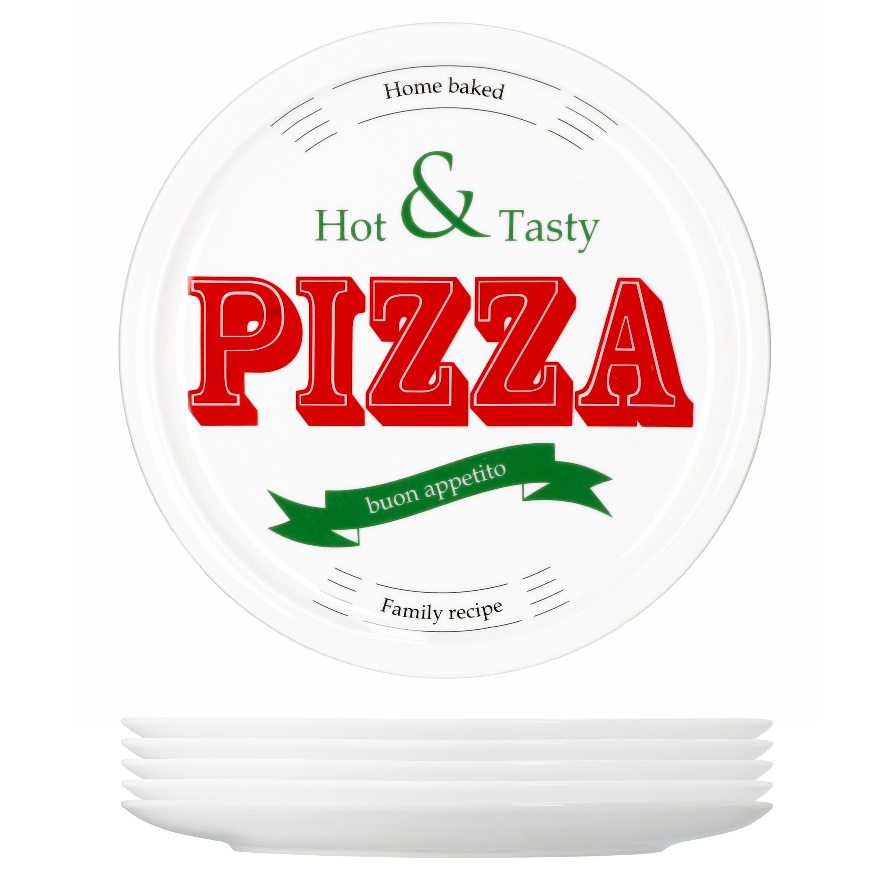 Pizzateller 6er Pizzateller Hot & Tasty 28cm