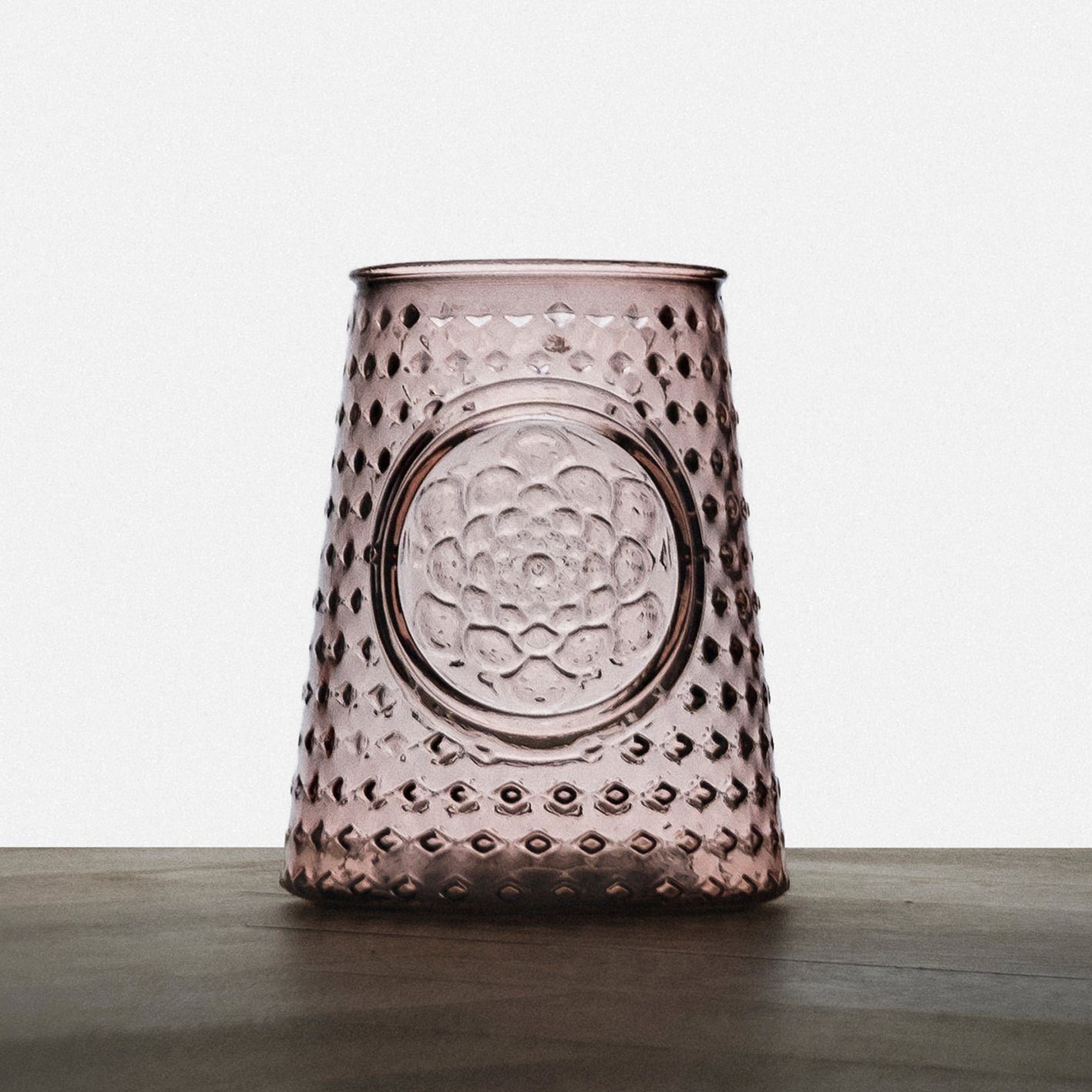 the way Vase % Altglas, 100 Tischvase rosa "Mandala up XS, Mia"