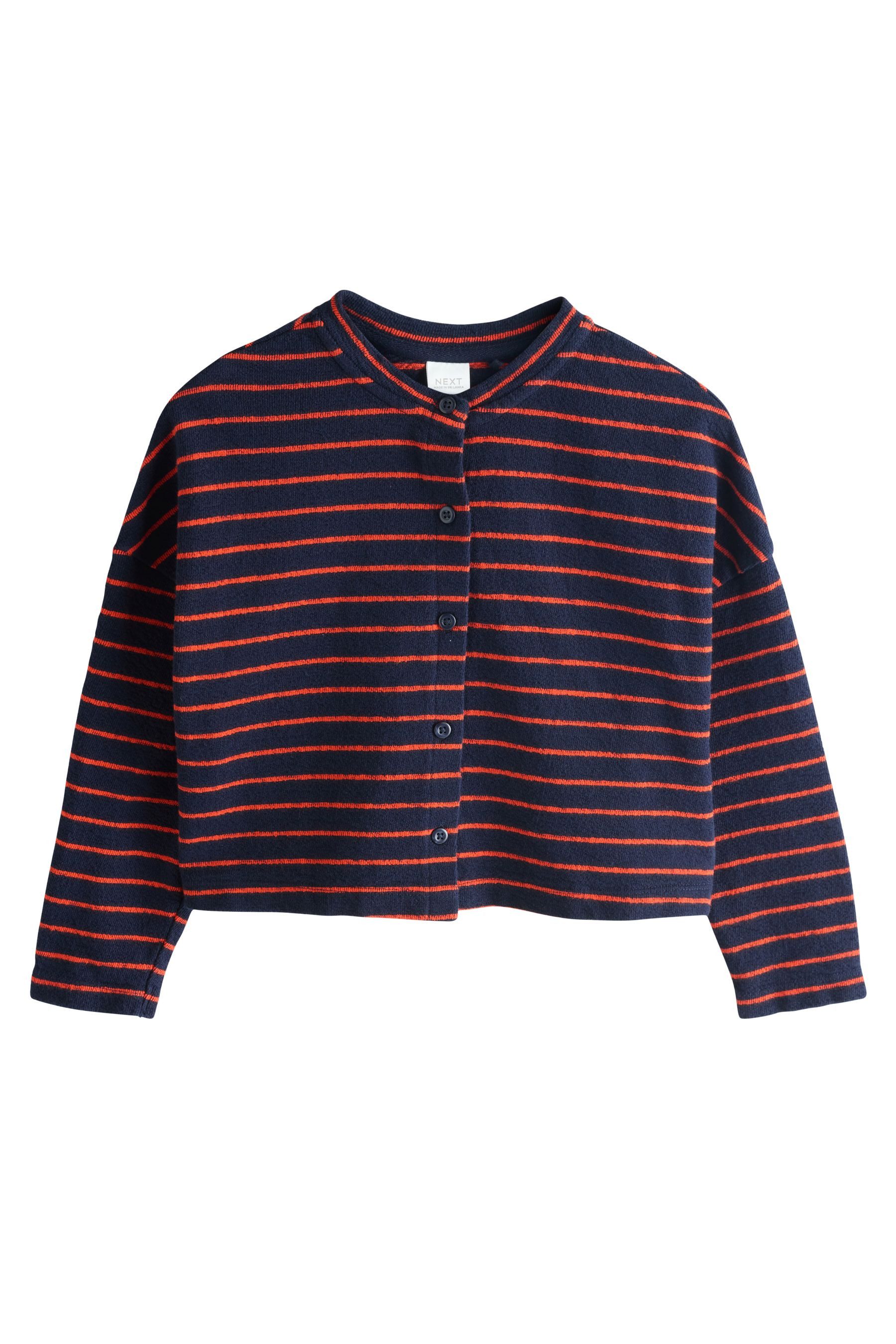 Strickjacke Strickjacke mit Strukturstreifen
