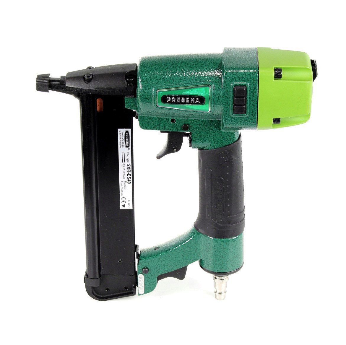 Prebena Druckluft-Nagler 2XR-ES40 Klammergerät Druckluft Nagler im Transportkoffer Typ ES