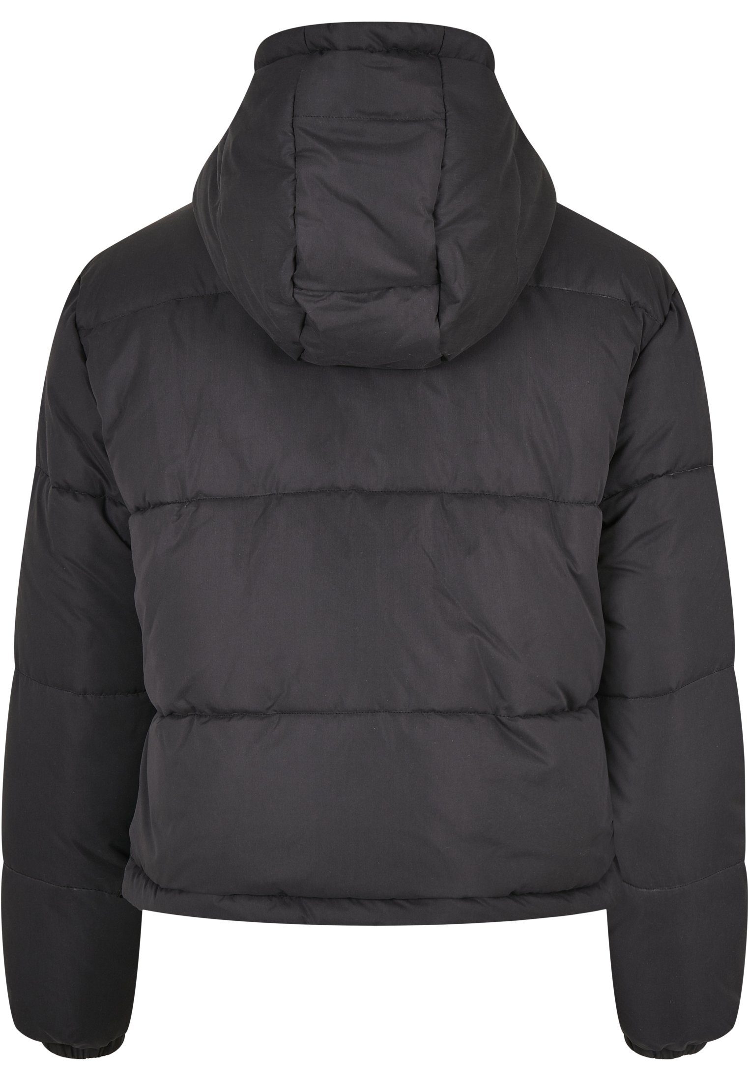 URBAN CLASSICS Winterjacke Damen Pull Jacket black Puffer (1-St) Over Ladies