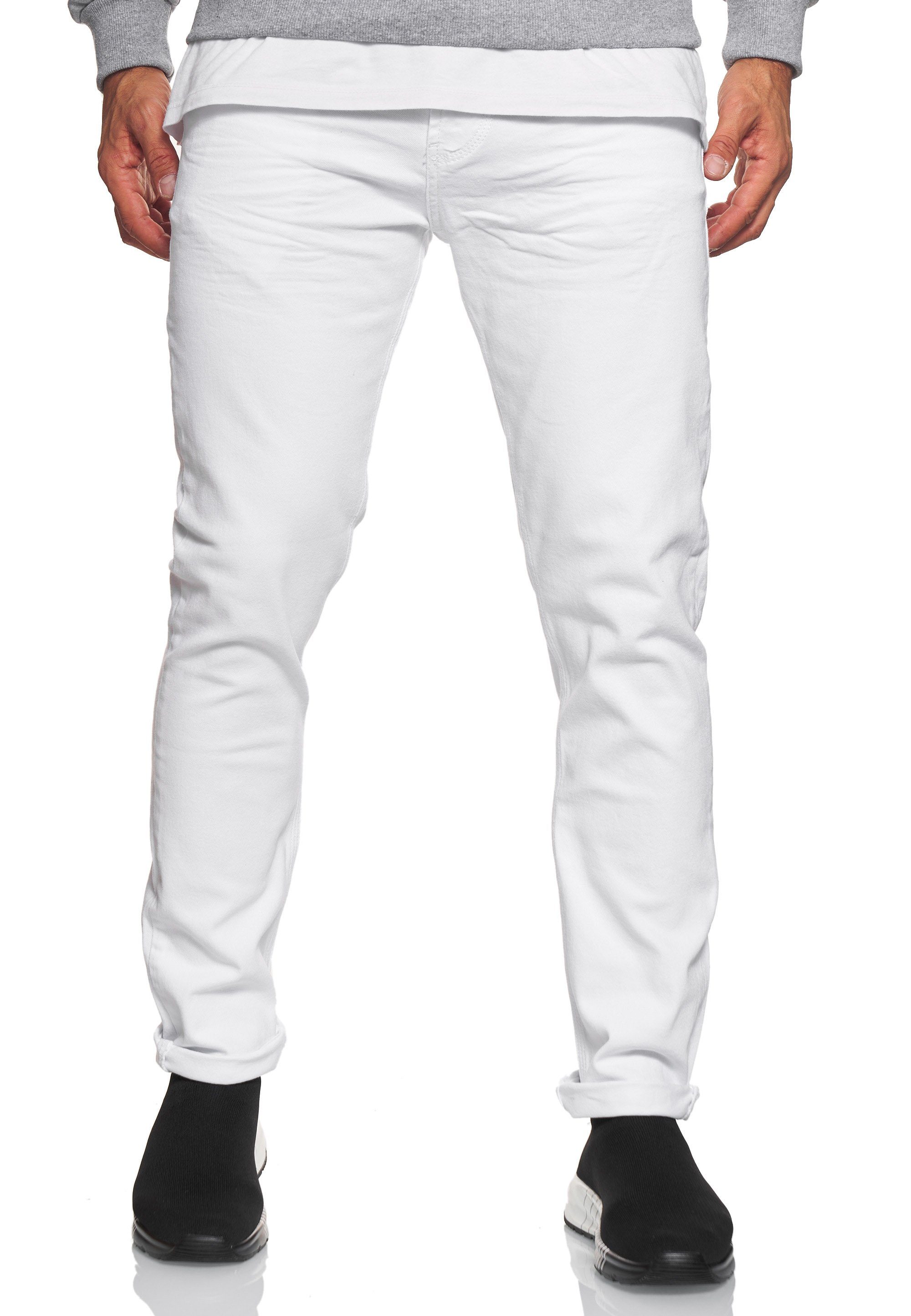 Rusty Neal Straight-Jeans MELVIN im klassischen 5-Pocket-Stil weiß