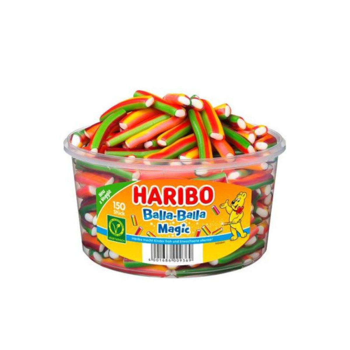 HARIBO Süßigkeit, Haribo Konfekt Balla Balla Magic mit Konfektfüllung 150 Stück 1200g