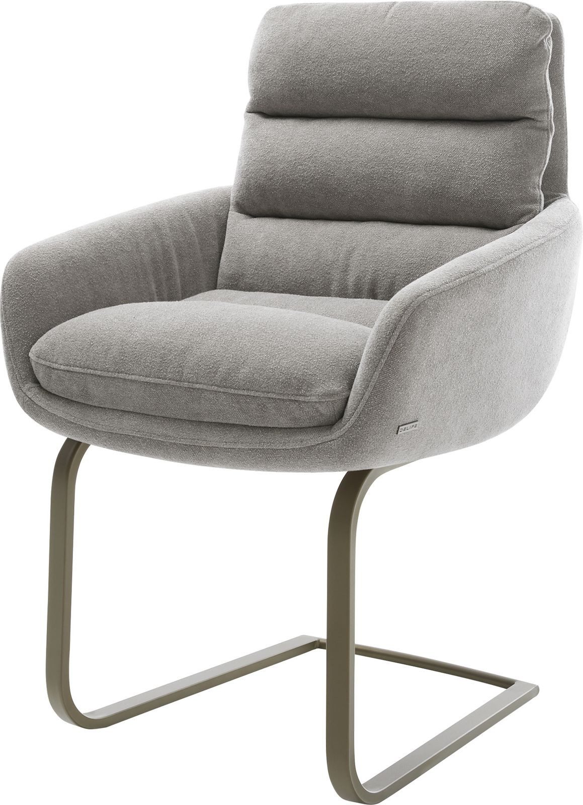 DELIFE Polsterstuhl Abelia-Flex, mit Armlehnen Freischwinger günstig online kaufen