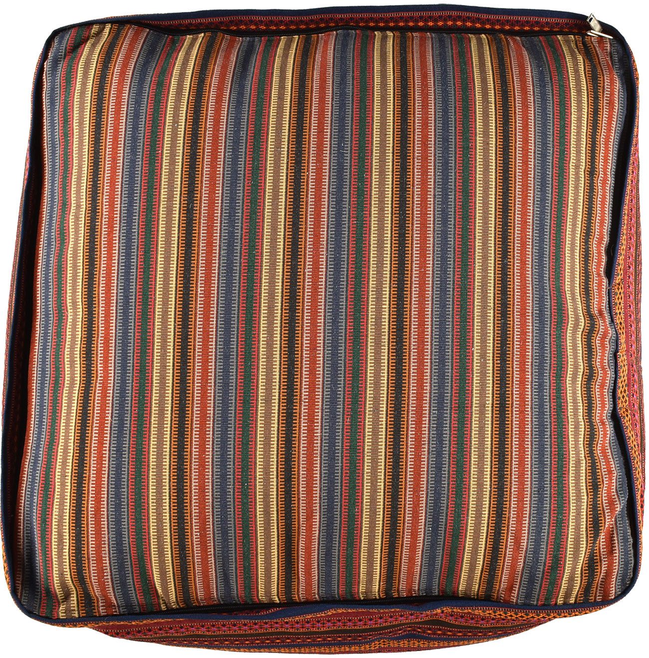 KUHFELL online & NOMAD Pouf ORIENT KELIM POUF SITZKISSEN BODENKISSEN FUßHOCKER 60 x 60 x 30 cm