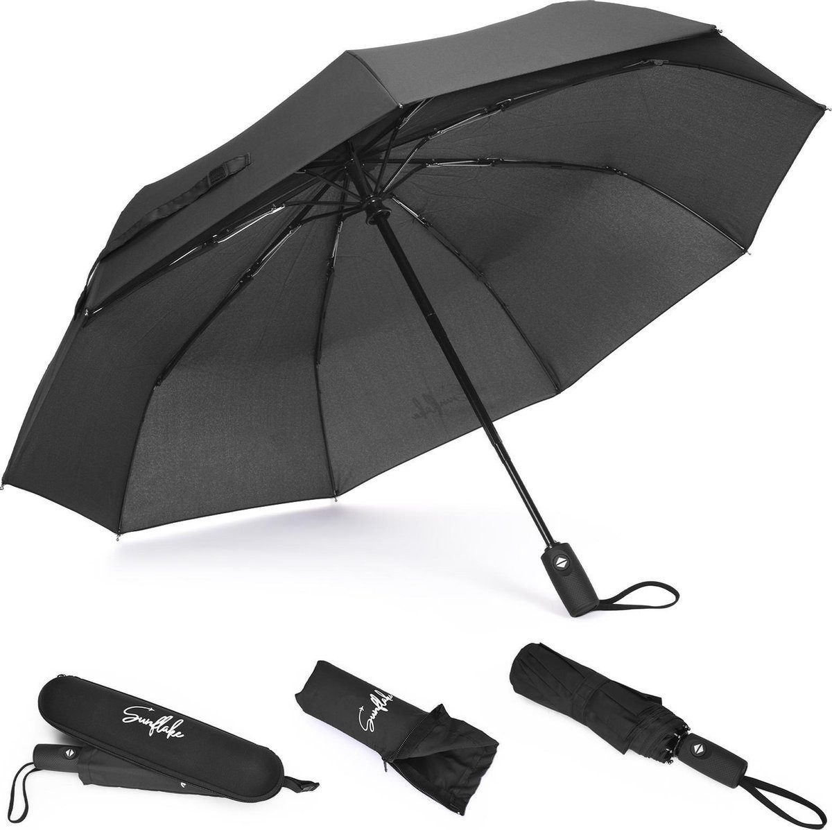 Sunflake Taschenregenschirm Faltbar & Sturmfest - günstig online kaufen