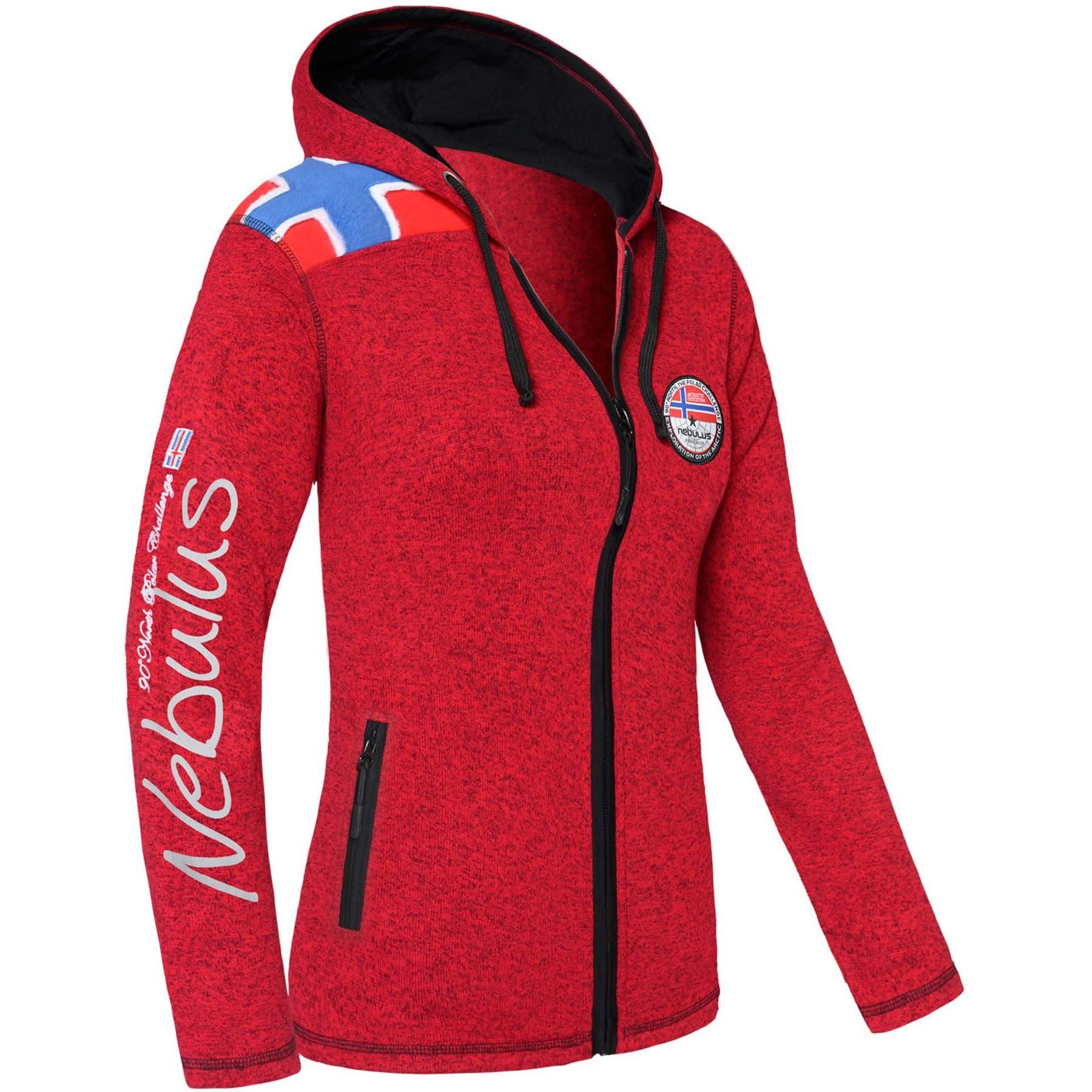 Nebulus Fleecejacke NORSKA, P4652 - Damen, rot meliert, M/38 günstig online kaufen