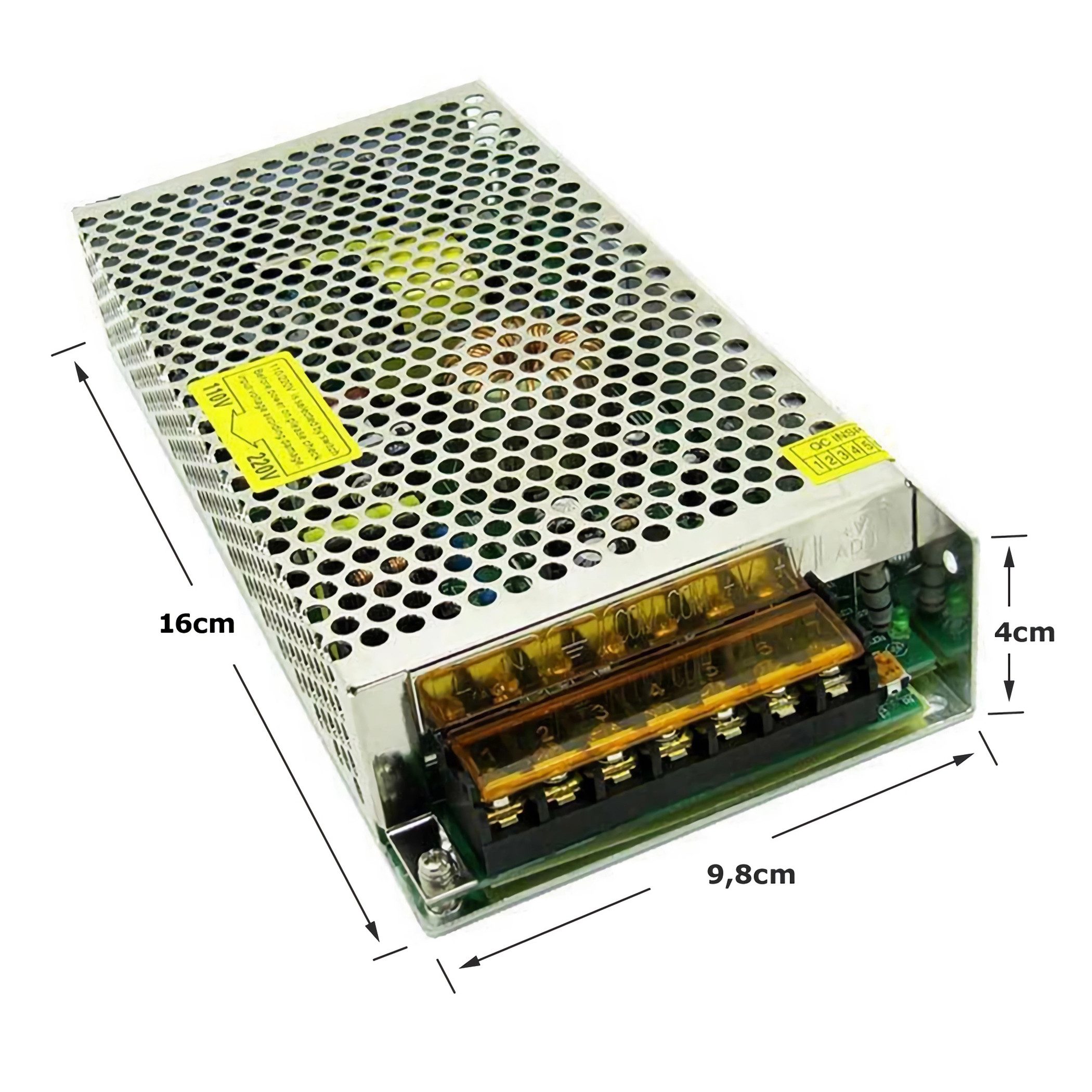 Bolwins C15C AC/DC Einbaunetzteil Schaltnetzteil Netzteil 230V zu 12V 10A 120W AC/DC-Einbaunetzteil (AC/DC Spannungswandler 230V auf 12V)
