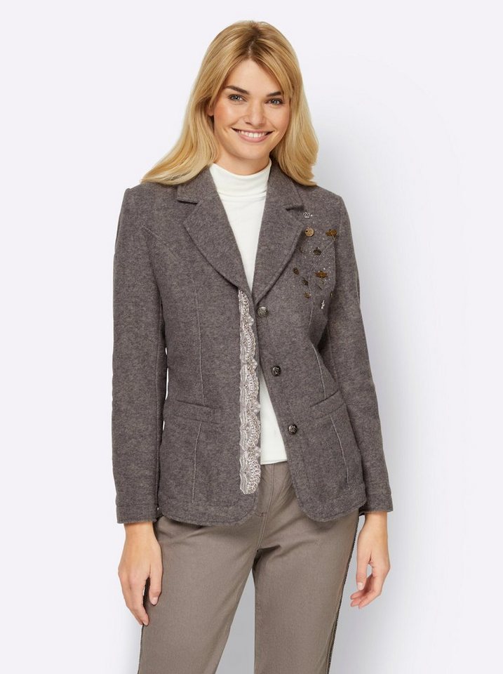 Blazer Ramp Walk heine Blusenblazer Walk-Blazer, Hochwertige Walk-Qualität