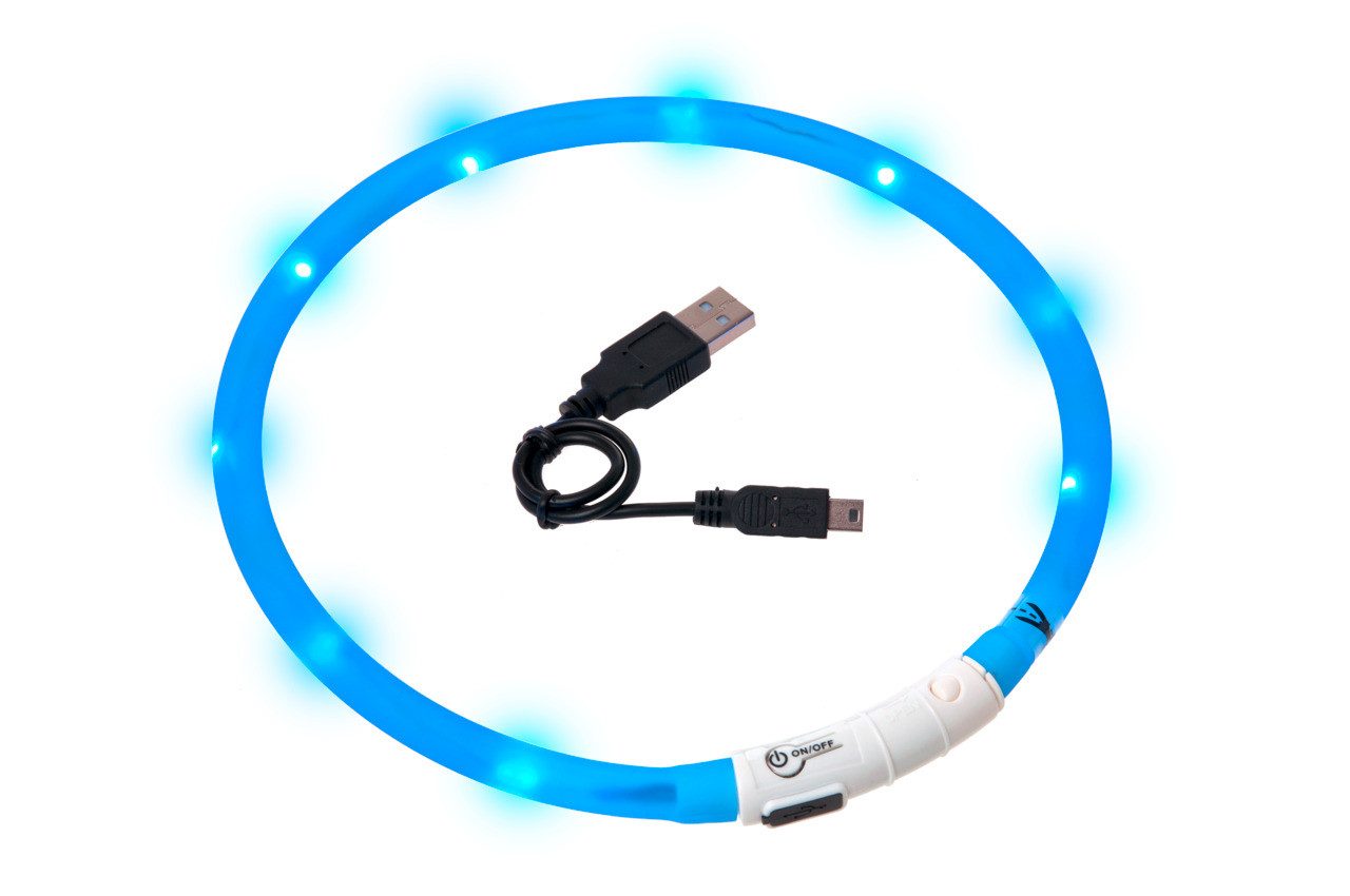 Leuchthalsband Visio Light LED Leuchthalsband 20 - 70 cm
