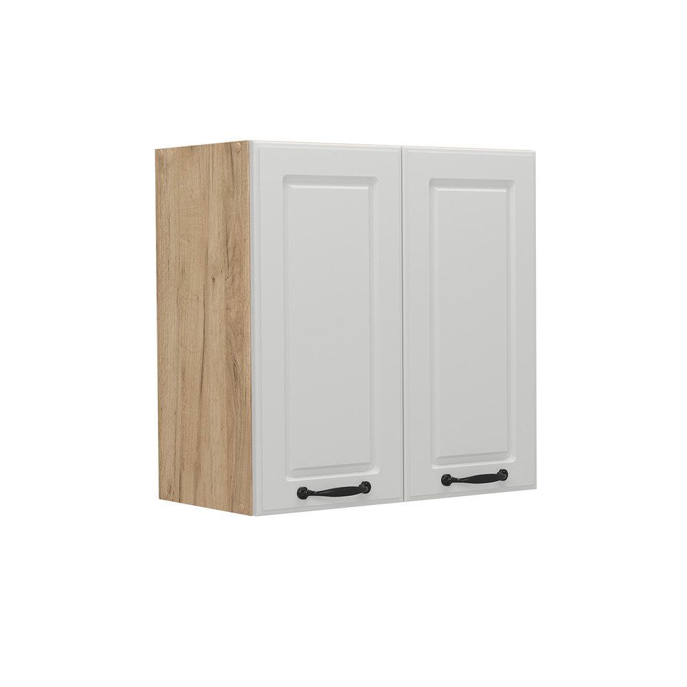 Vicco Hängeschrank R-Line, Weiß Landhaus/Goldkraft Eiche, günstig online kaufen