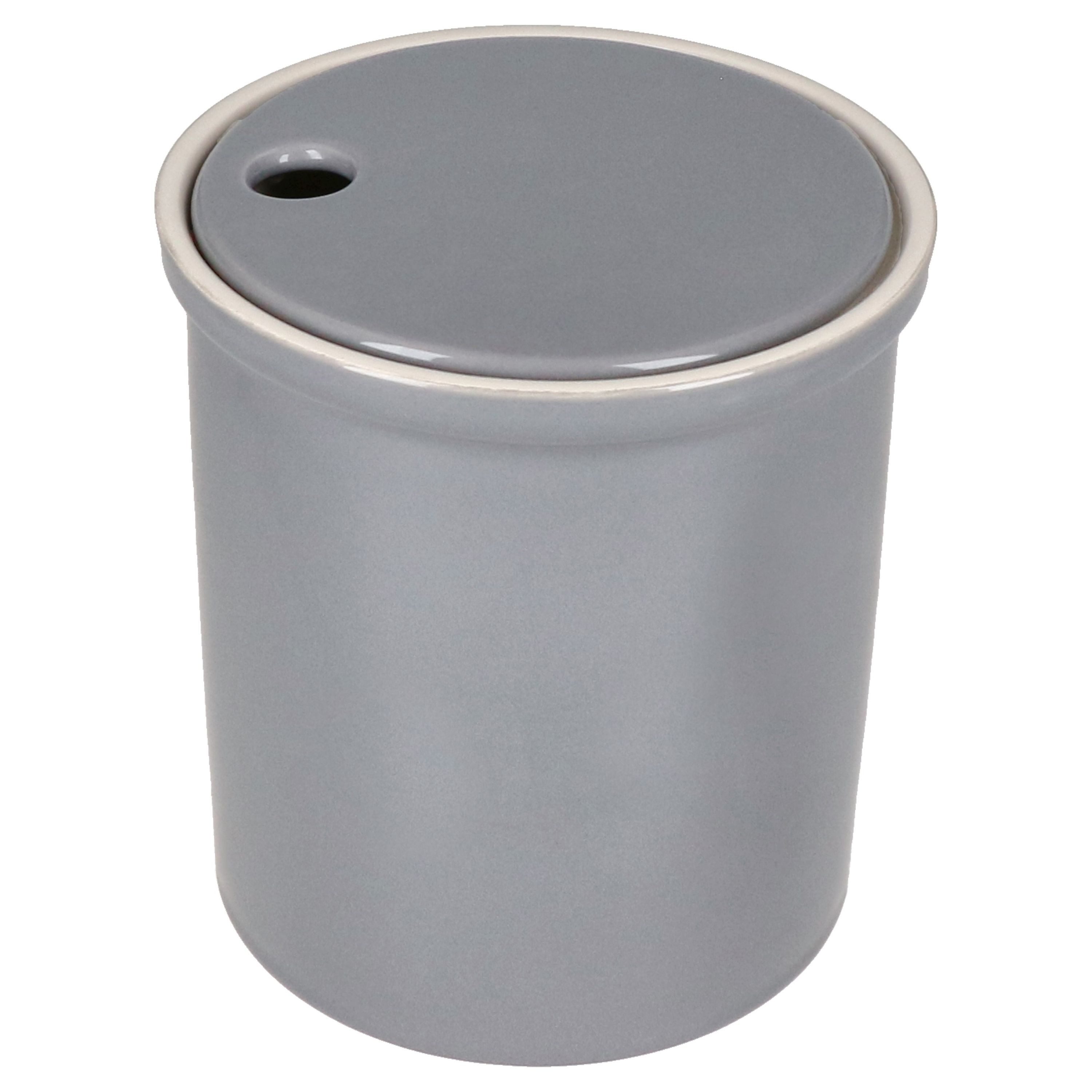 MamboCat Vorratsglas Oskar Vorratsdose M Grau Zwiebeltopf mit Deckel Aufbewahrungsbox Ton, Ton – Bild 2 von 5