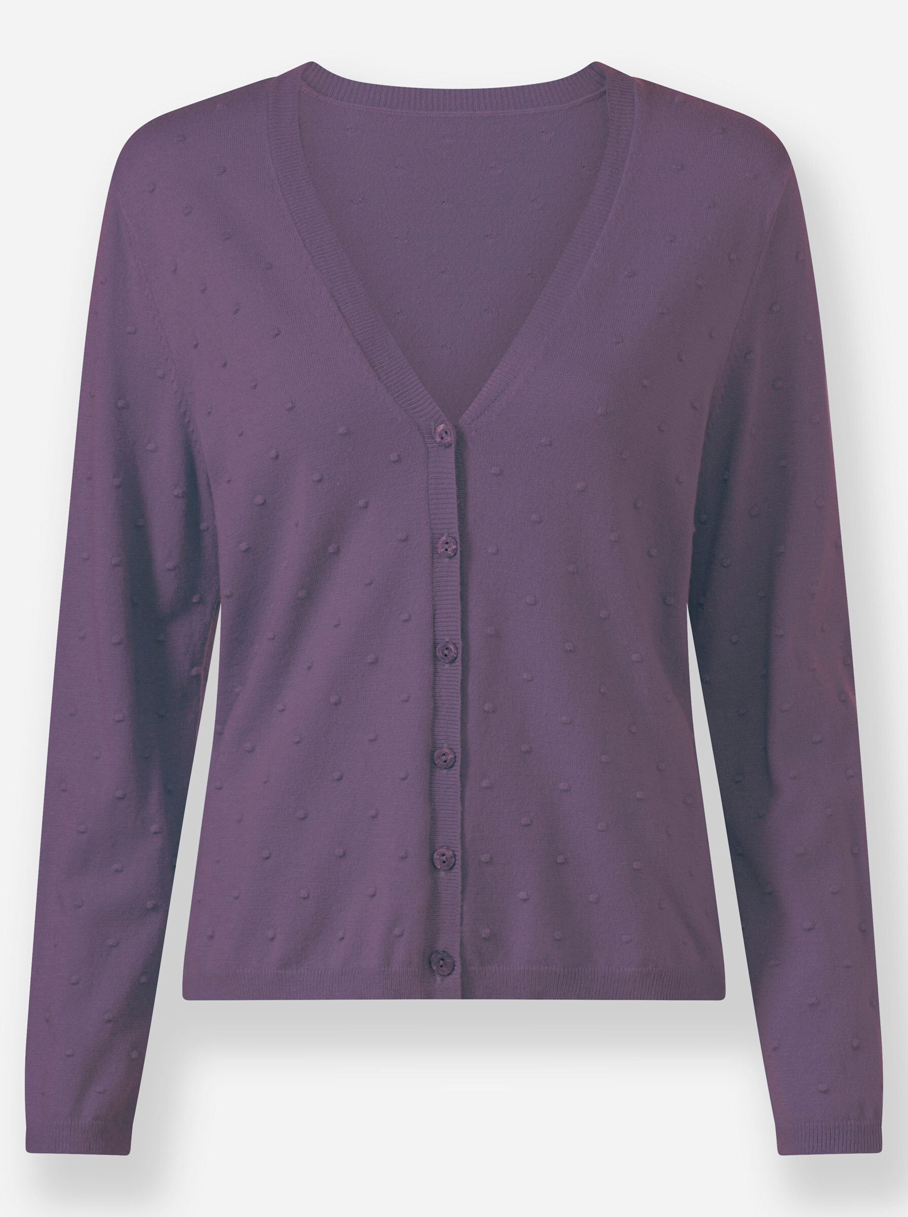 Witt Pullunder Strickjacke Langarm Struktur