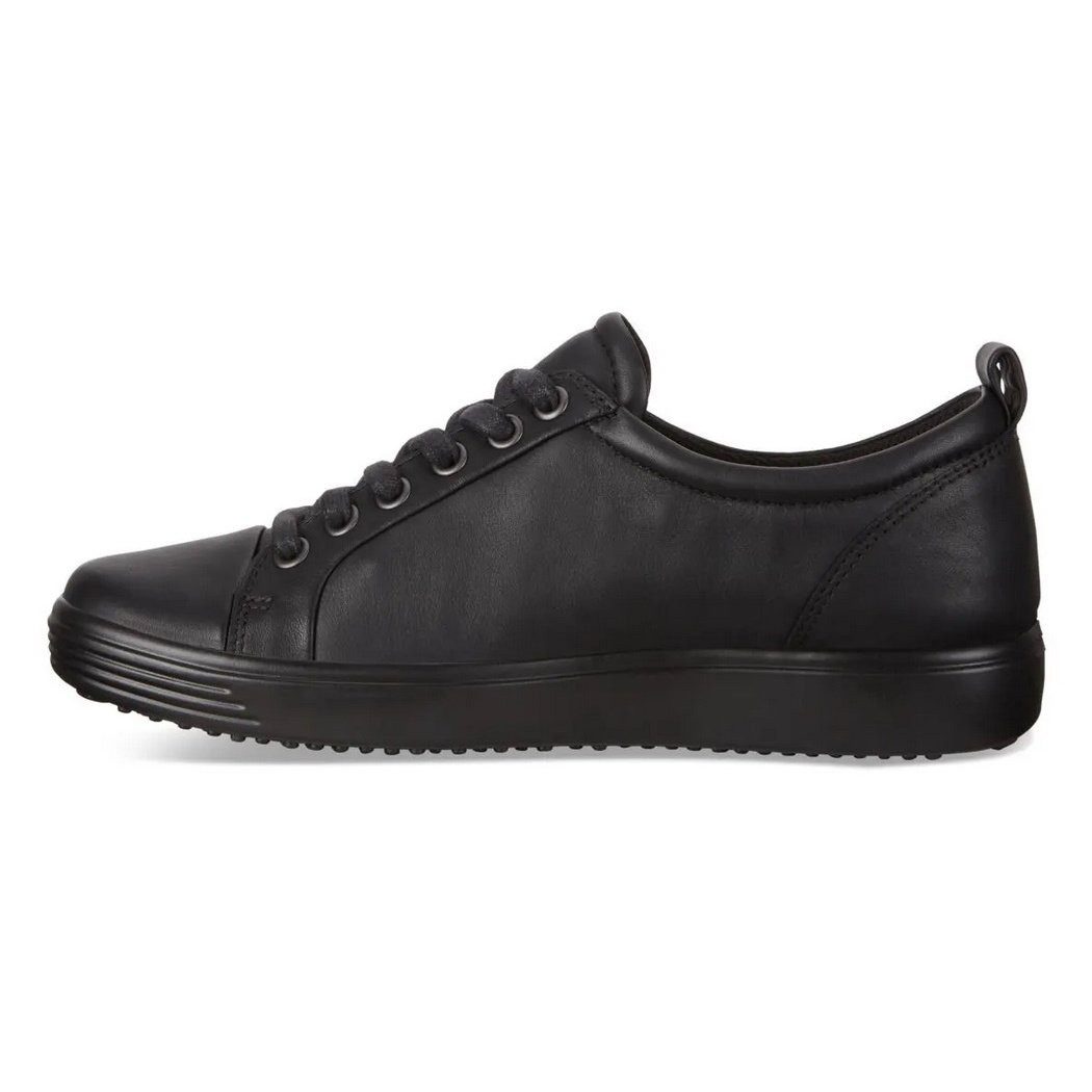 Ecco Soft 7 Gtx Tie (Leder) schwarz Damen Sneaker günstig online kaufen
