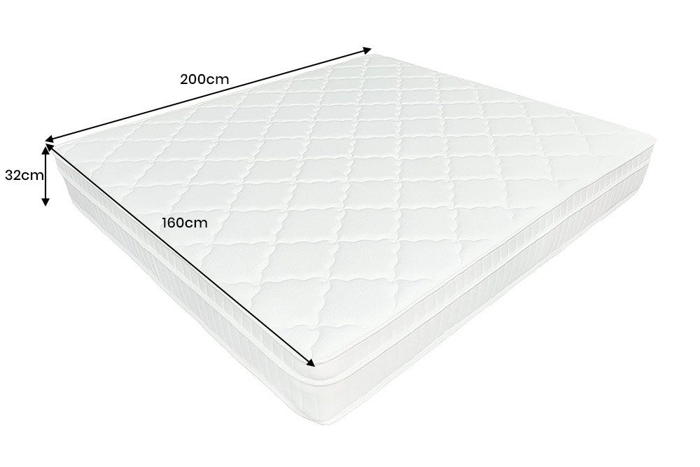 Taschenfederkernmatratze CLOUD FLEX 160x200cm weiß - mit Topper, Federkern, schmutzabweisend, riess-ambiente, 27 cm hoch, (Einzelartikel), Schaumstoff, gleichmäßiges Liegegefühl, nässeabweisend, Härtegrad H4
