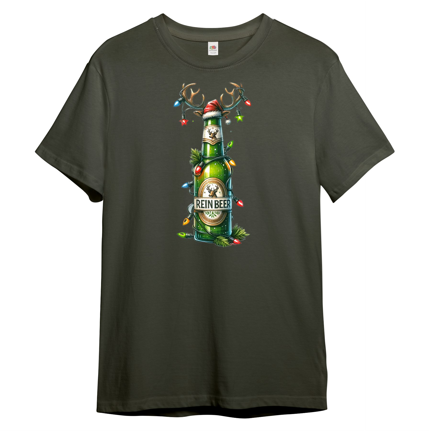 Print-Shirt Herren T-Shirt "Weihnachtsbier"