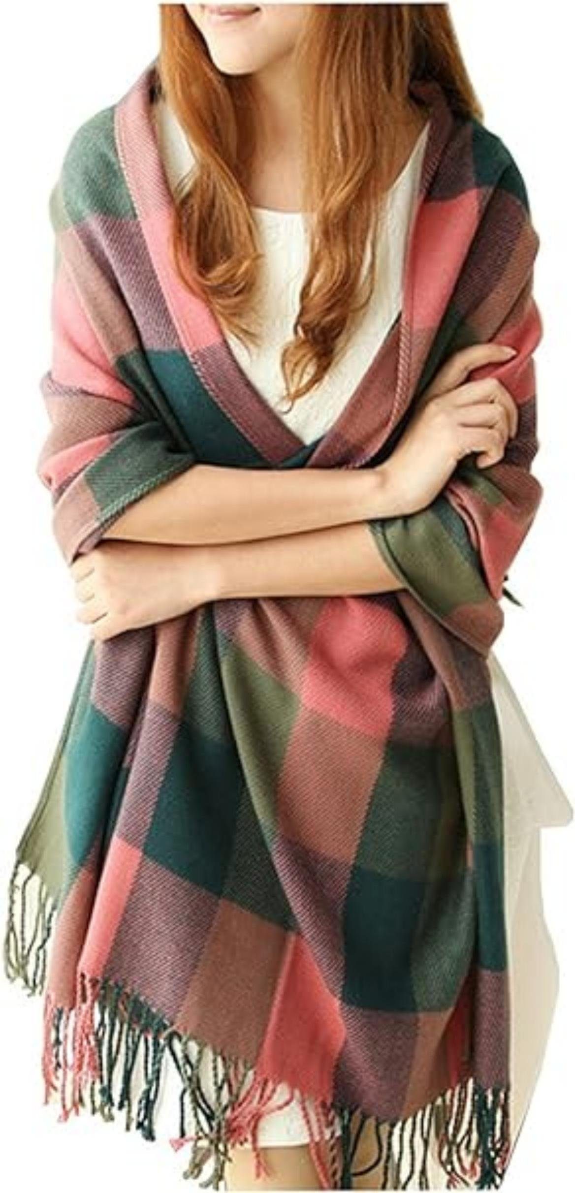 Coonoor Modeschal Karierter Damen Schal mit günstig online kaufen