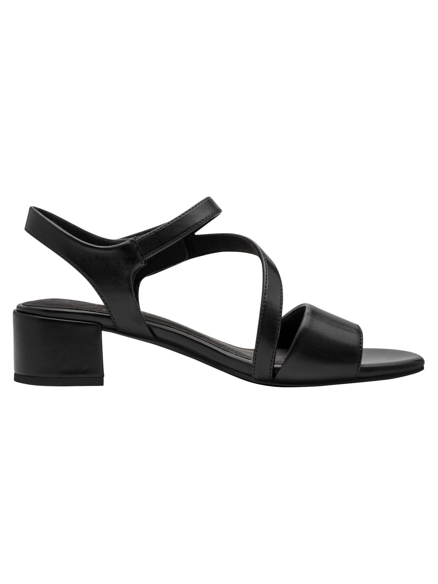 MARCO TOZZI FEEL, MT Soft Lining aus Leder Blockabsatz Sandalette FEEL