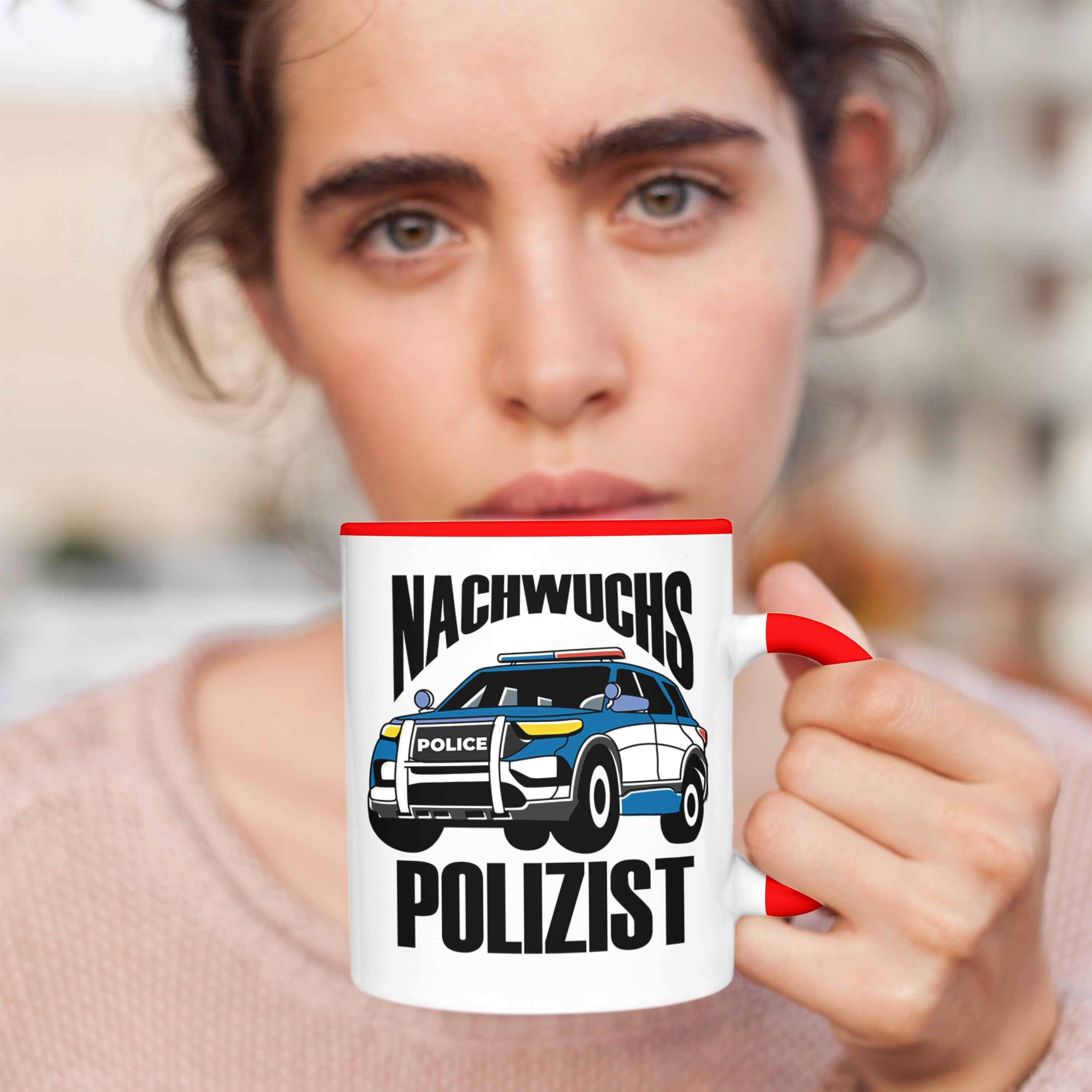 Sch Polizist" Tasse Trendation Jungs "Nachwuchs Geschenk Einschulung - für Tasse kleine Rot