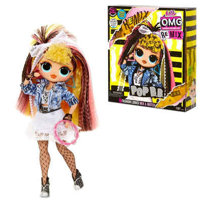 MGA ENTERTAINMENT Anziehpuppe Pop B.B. Remix L.O.L. Surprise O.M.G. LOL Fashion Puppe 80's