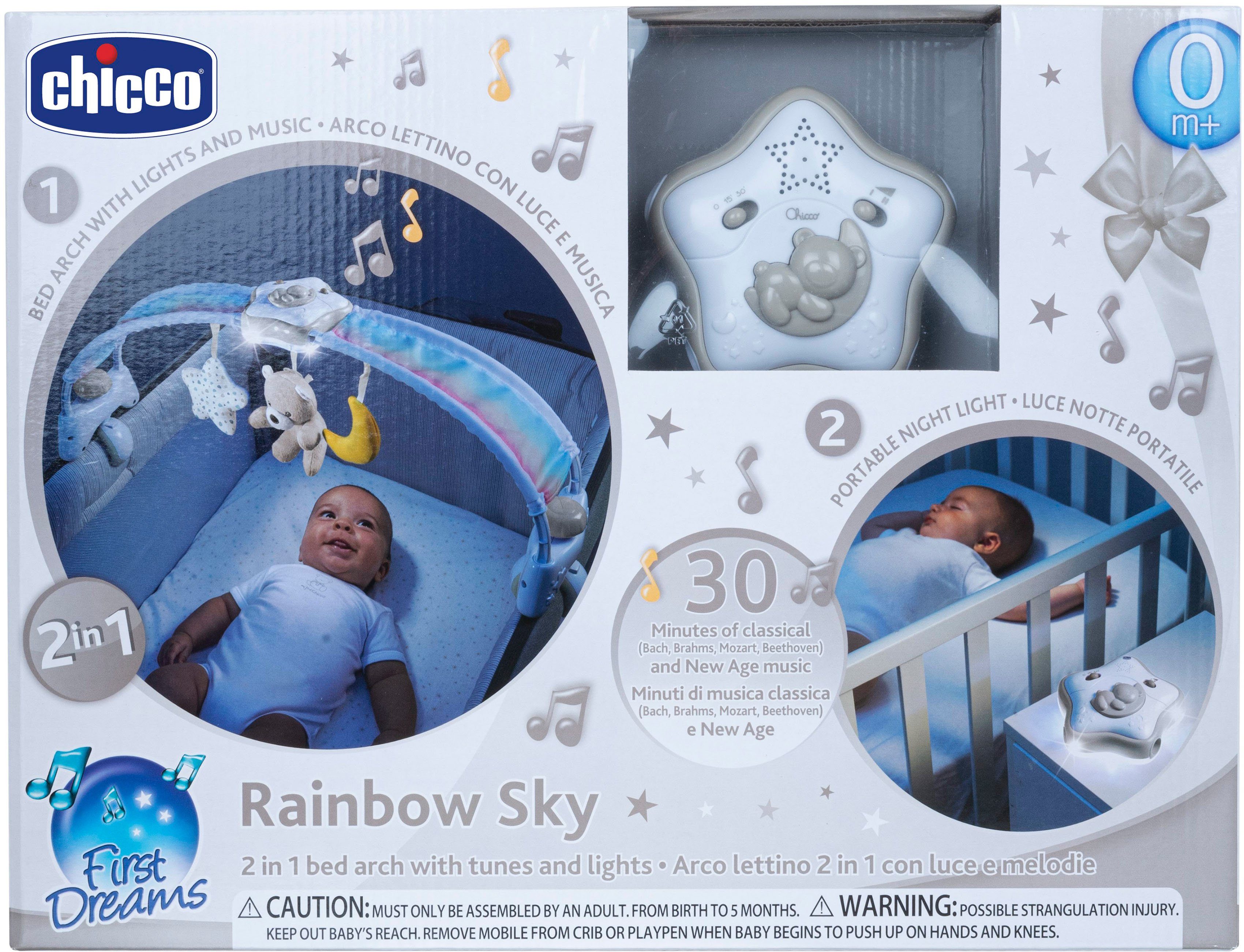 Chicco Spielbogen Regenbogen-Spielbogen für Kinderbett 2 In 1, mit Licht un günstig online kaufen